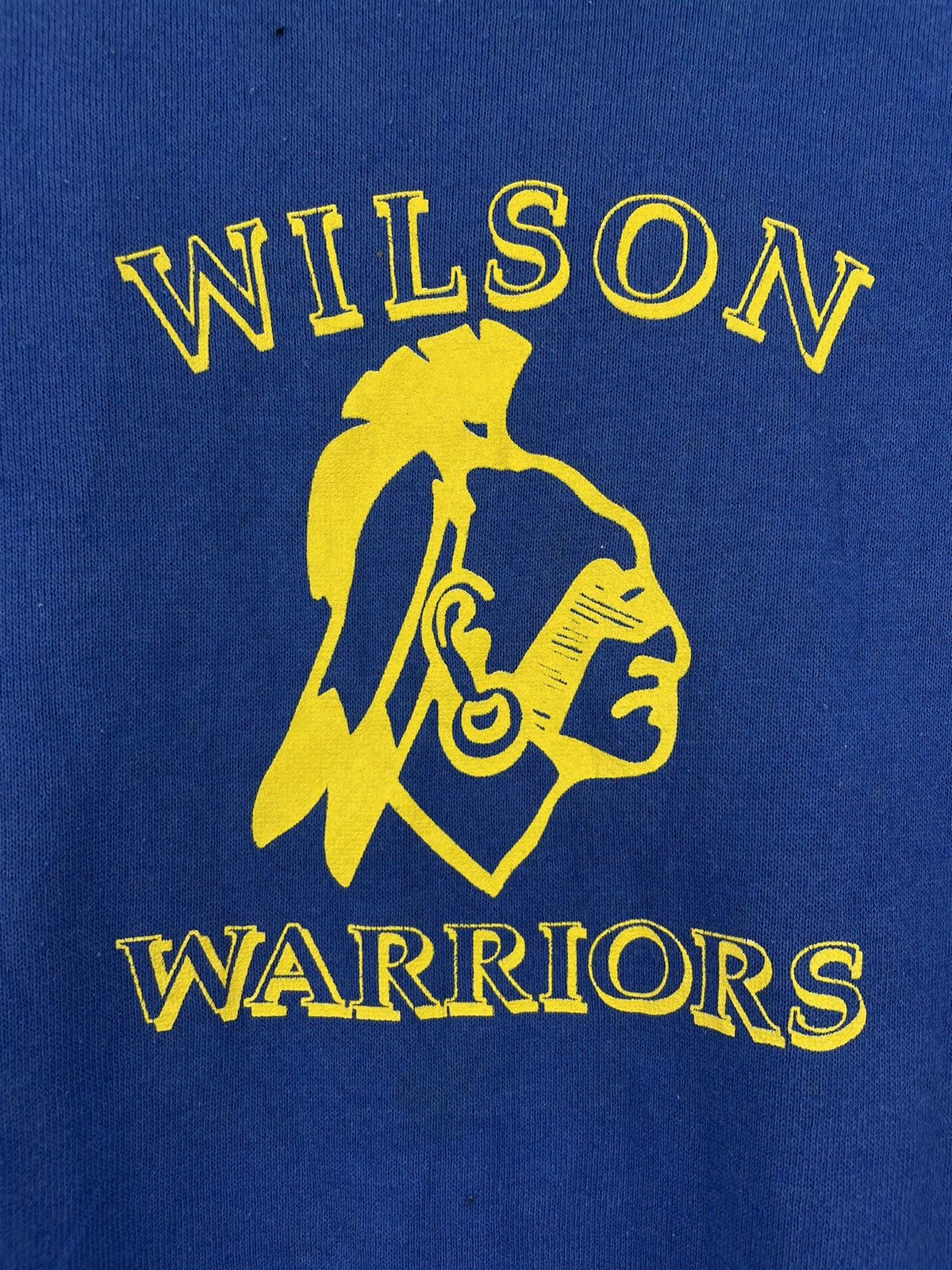 Vintage Vintage 80s Wilson Warriors basketball sweatshirt Size US L / EU 52-54 / 3 - 4 Thumbnail