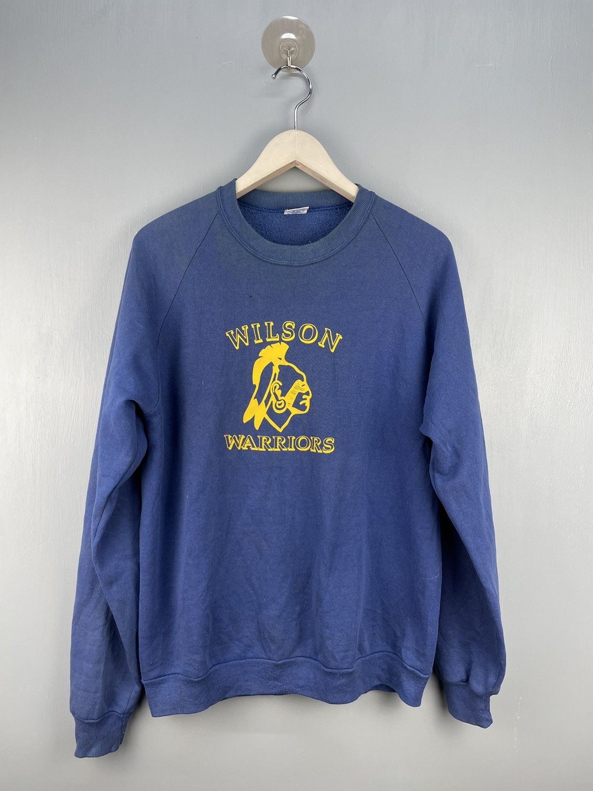 Vintage Vintage 80s Wilson Warriors basketball sweatshirt Size US L / EU 52-54 / 3 - 1 Thumbnail