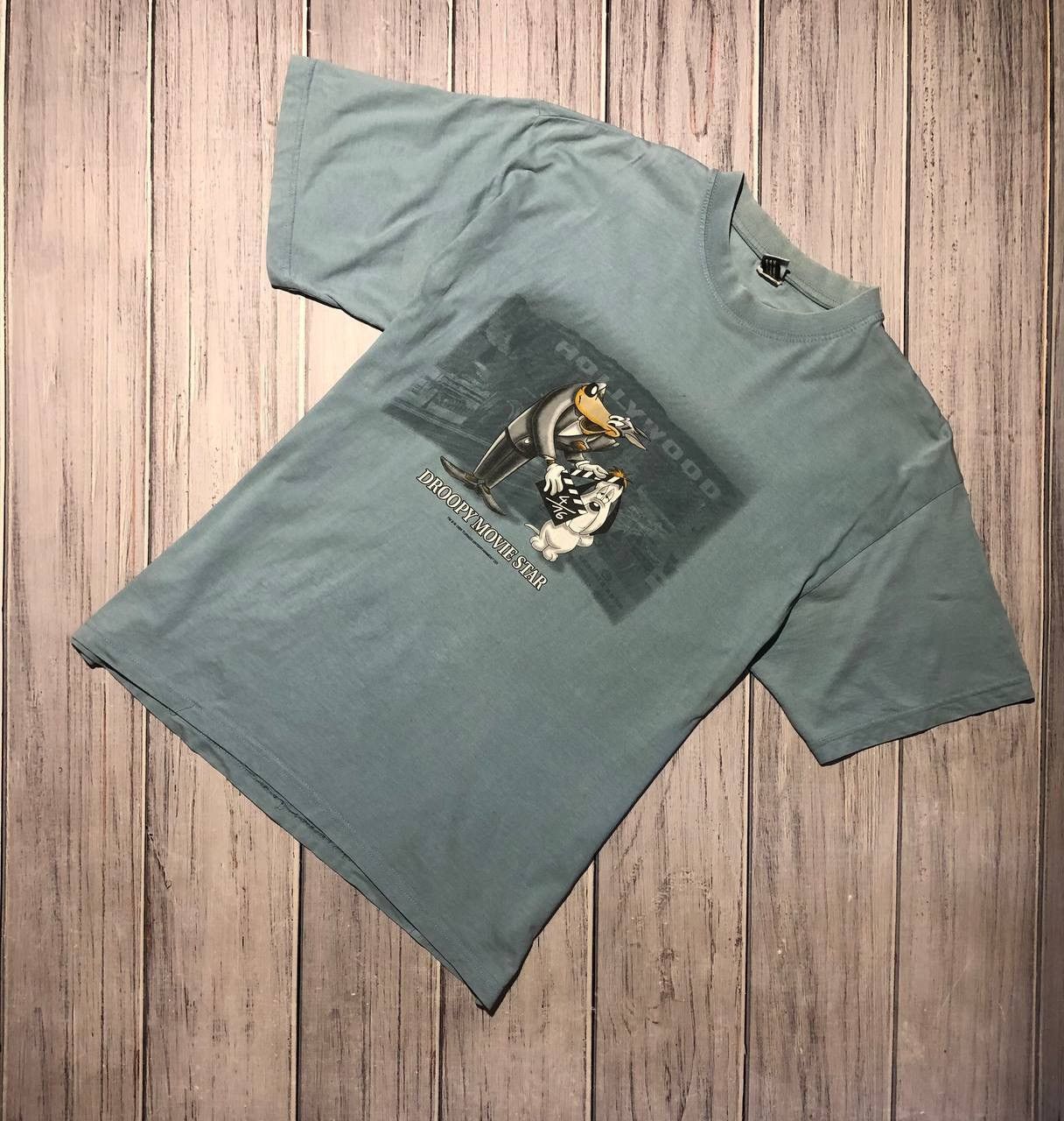 Vintage Vintage Droopy Movie Star T-Shirt 1999 Size US L / EU 52-54 / 3 - 1 Thumbnail