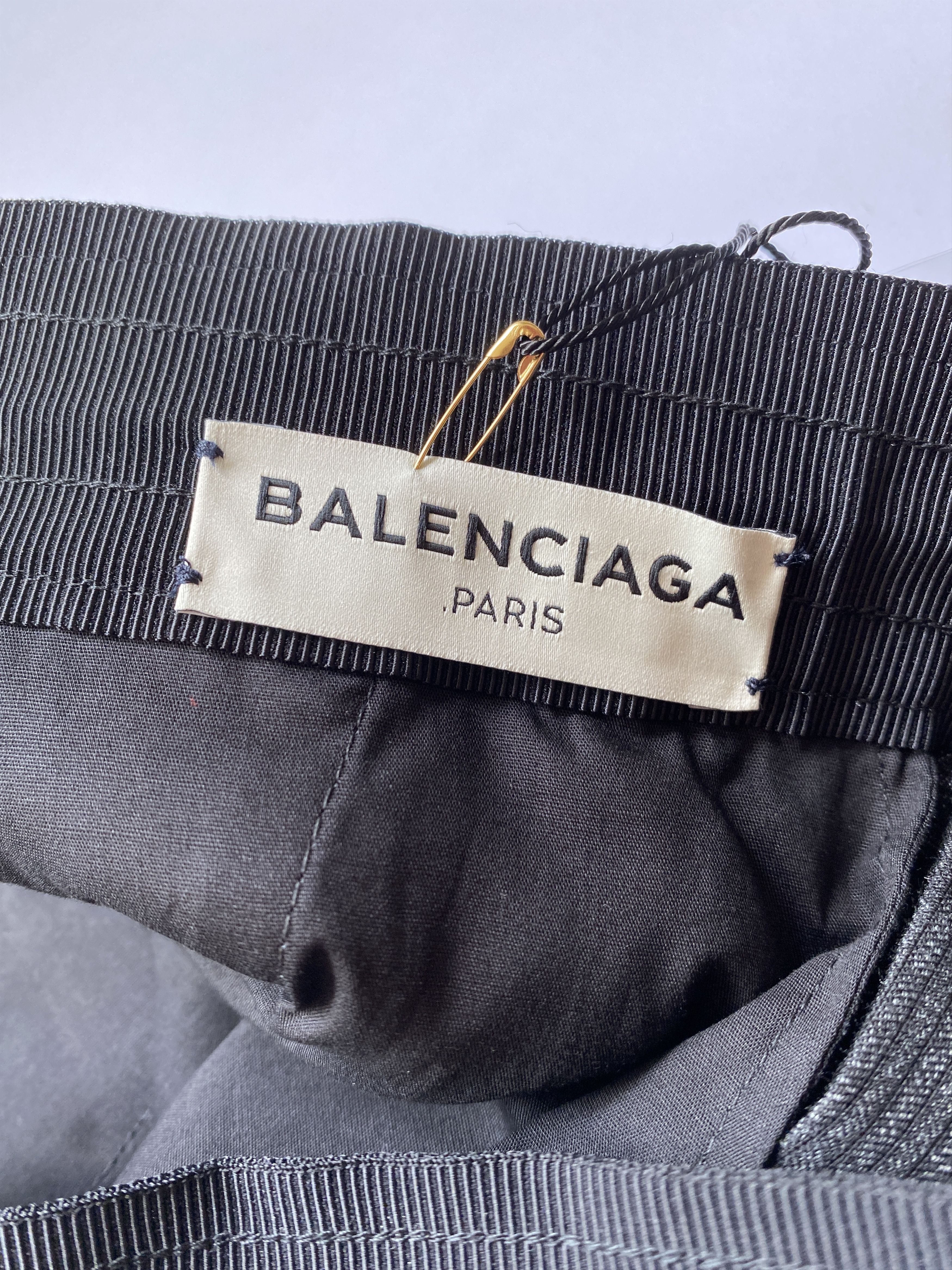 Balenciaga ⚡️QUICK SALE⚡️SAMPLE Balenciaga Charcoal Stripes Trousers Size US 31 - 3 Thumbnail
