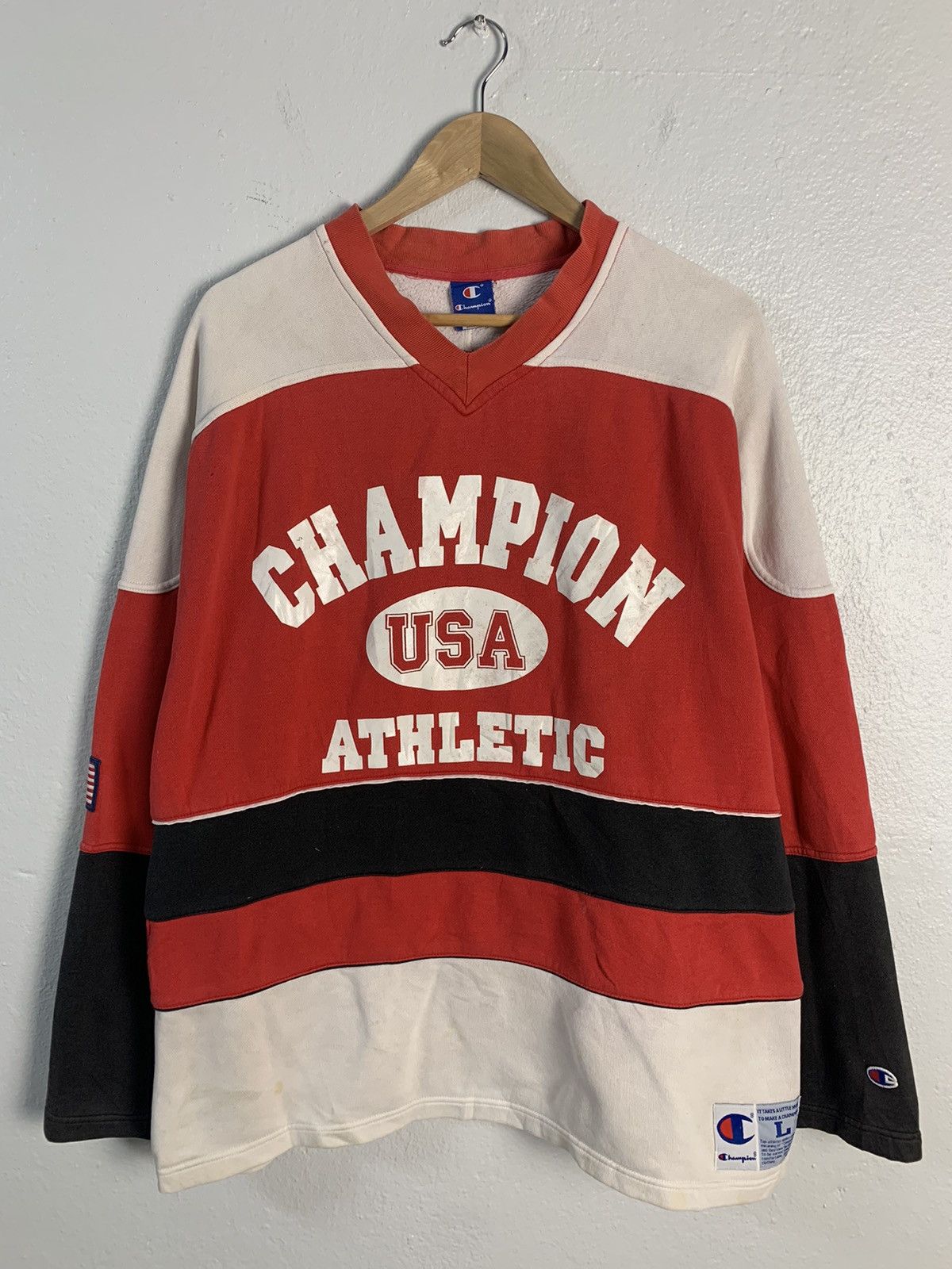 Champion Vintage Champion USA Athletic Sweater Size US L / EU 52-54 / 3 - 1 Thumbnail