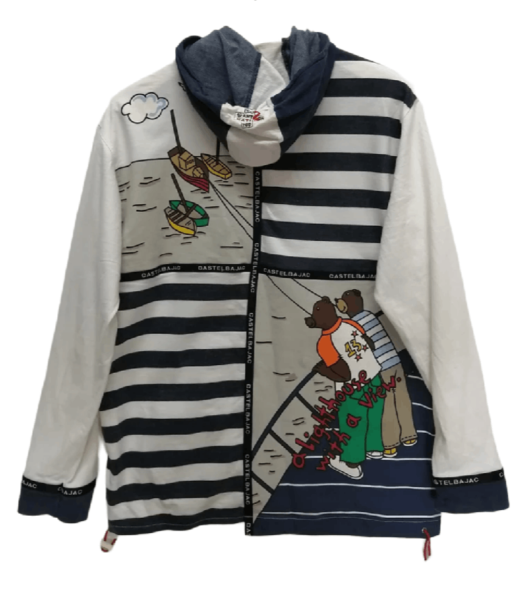 Jean Charles De Castelbajac Vintage CASTELBAJAC Hoodie - Size L Size US L / EU 52-54 / 3 - 1 Thumbnail