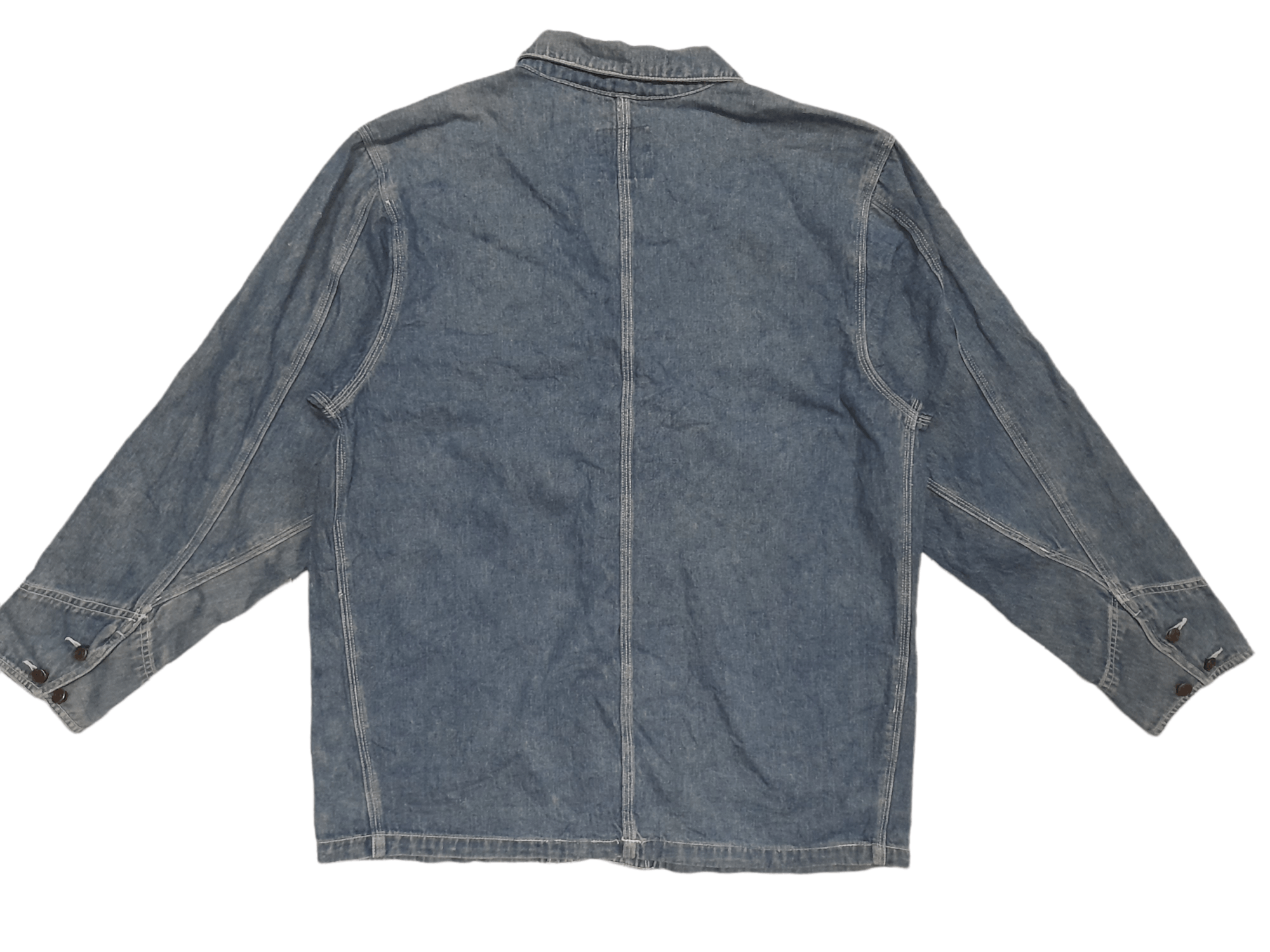 Japanese Brand OnnTag Special Issue Denim Jacket Chore (E292) Size US M / EU 48-50 / 2 - 6 Thumbnail