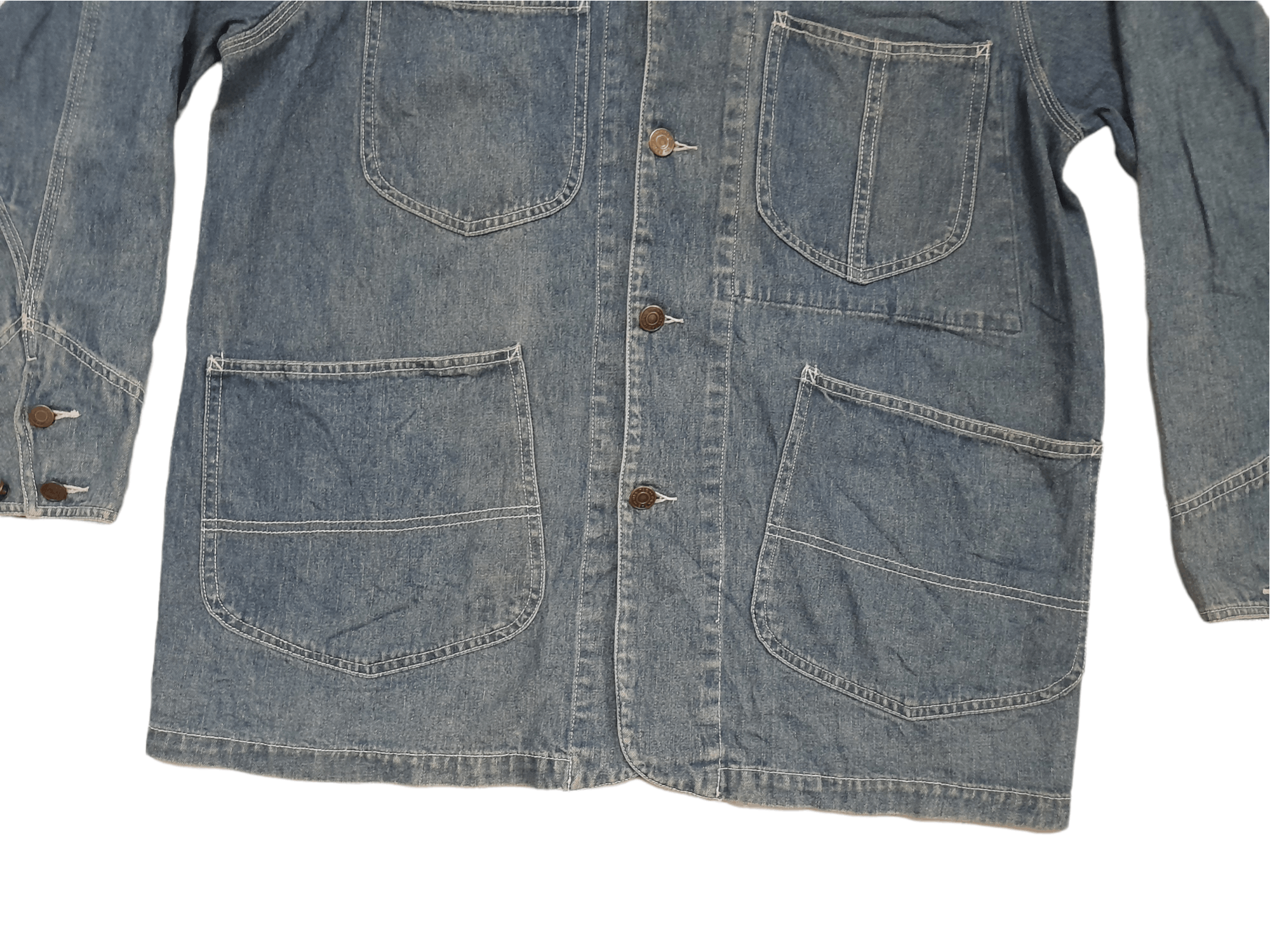 Japanese Brand OnnTag Special Issue Denim Jacket Chore (E292) Size US M / EU 48-50 / 2 - 2 Thumbnail