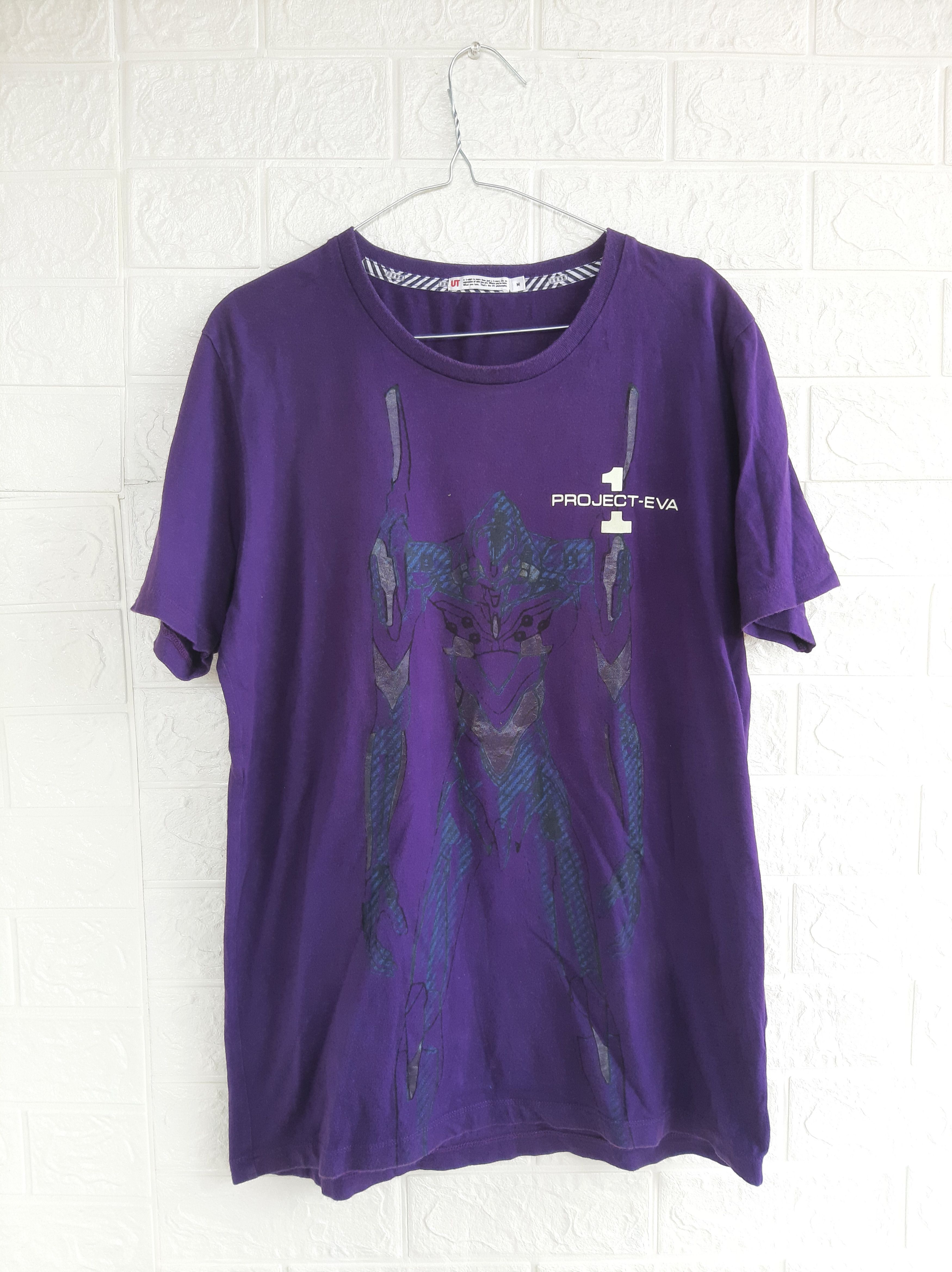 Anime × Cartoon Network × Japanese Brand Rare Uniqlo x Evangelion Project Eva 01 Angel Anime Tee Size US M / EU 48-50 / 2 - 1 Thumbnail