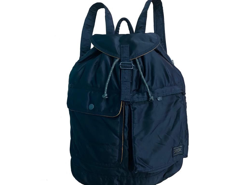 Head Porter Yoshida Head Porter Black Nylon Rucksack Tanker Bagpack Size ONE SIZE - 2 Thumbnail