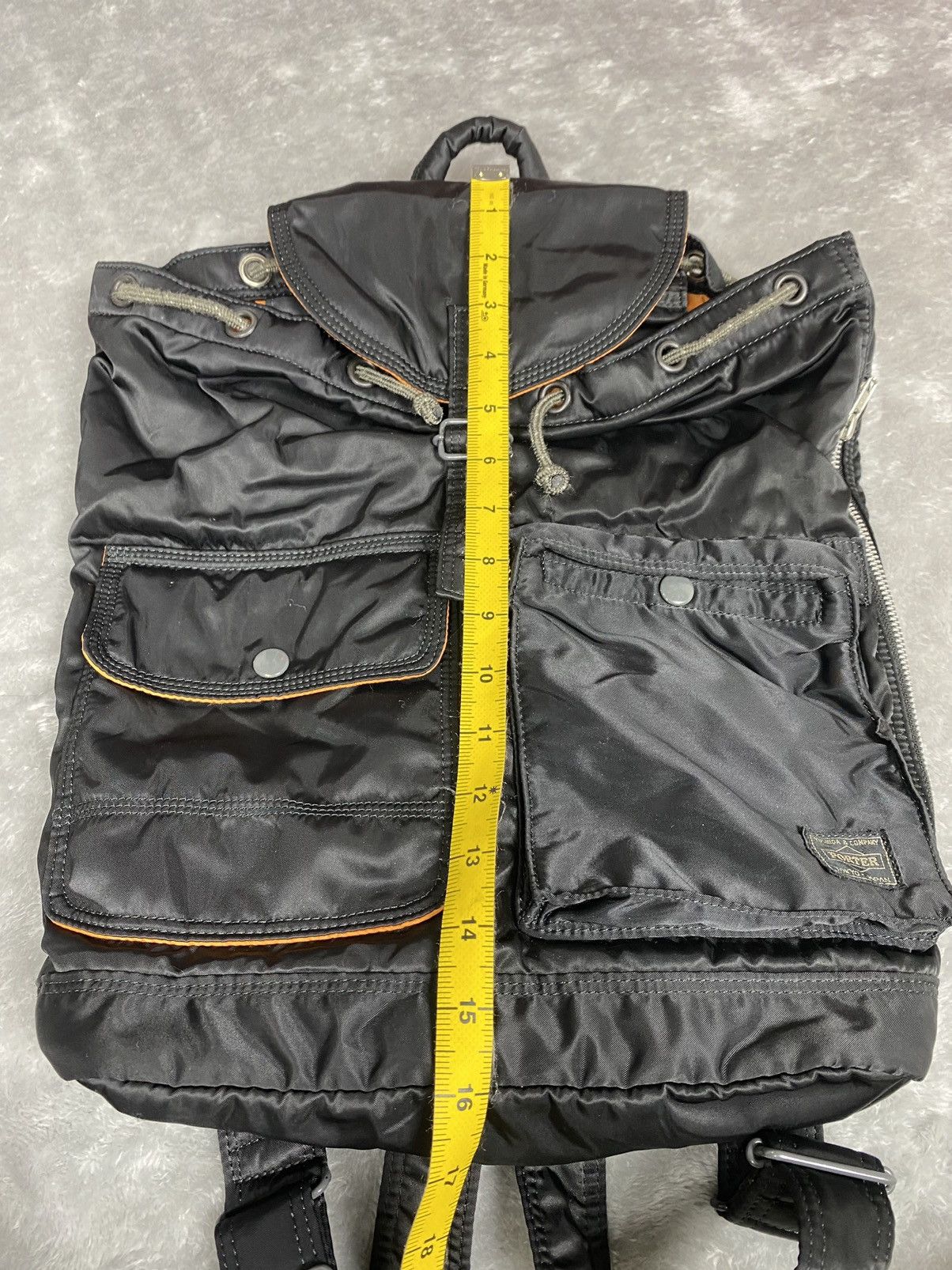 Head Porter Yoshida Head Porter Black Nylon Rucksack Tanker Bagpack Size ONE SIZE - 18 Thumbnail