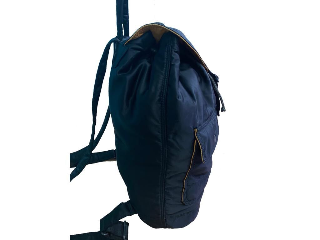 Head Porter Yoshida Head Porter Black Nylon Rucksack Tanker Bagpack Size ONE SIZE - 5 Thumbnail