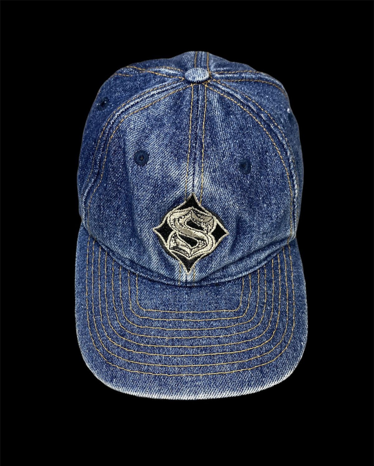 Santa Cruz Skateboards Vintage Sims Skate/surf/ Snow Denim Cap Size ONE SIZE - 1 Thumbnail