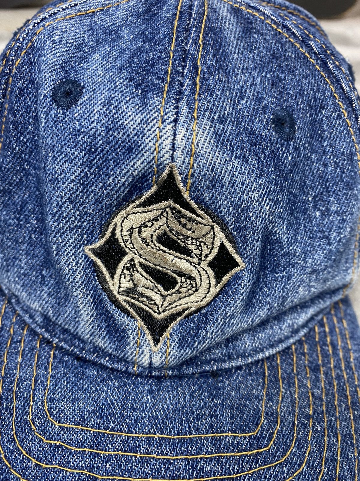 Santa Cruz Skateboards Vintage Sims Skate/surf/ Snow Denim Cap Size ONE SIZE - 3 Thumbnail