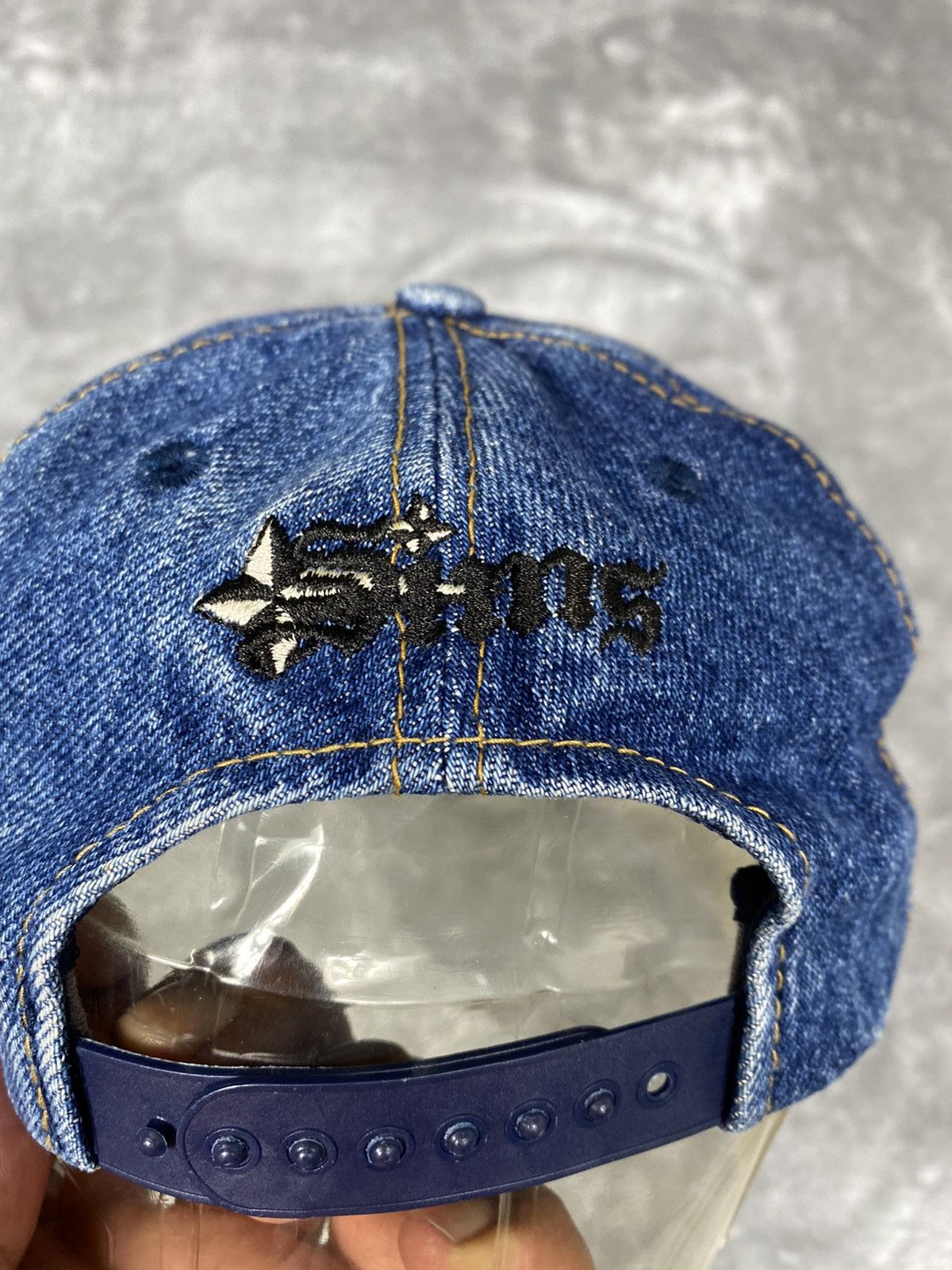 Santa Cruz Skateboards Vintage Sims Skate/surf/ Snow Denim Cap Size ONE SIZE - 4 Thumbnail