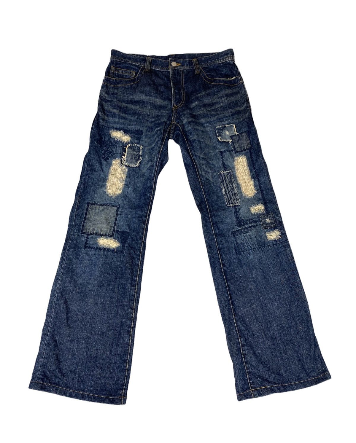 Japanese Brand Inspired By Visvim Patchwork Jeans. S086