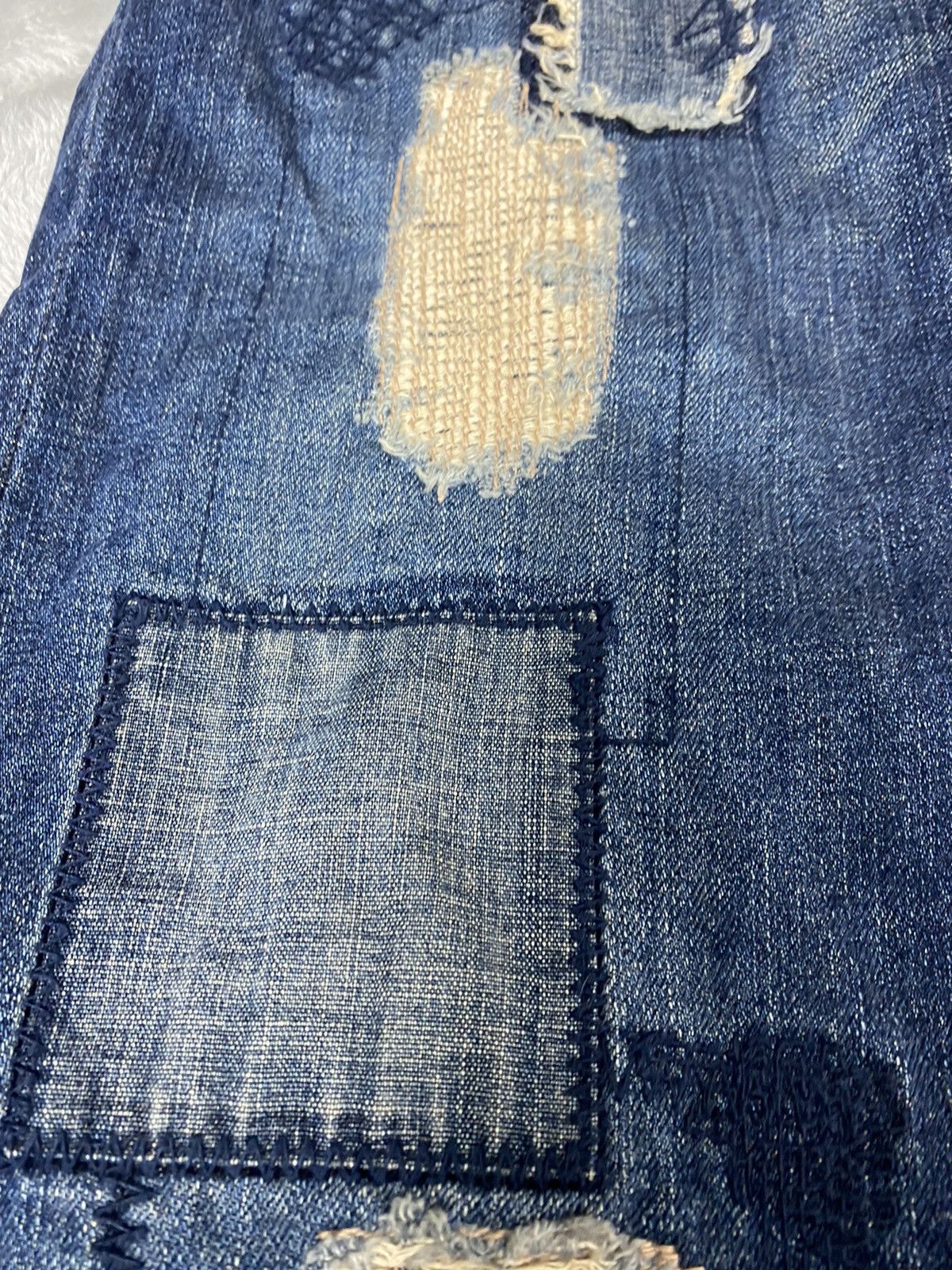 Beauty Beast Japanese Brand Inspired By Visvim Patchwork Jeans. S086 Size US 32 / EU 48 - 5 Thumbnail