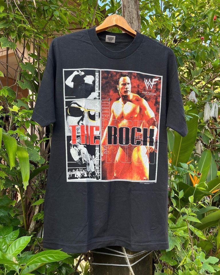 Streetwear × Vintage × Wwf Vintage 2000 The Rock Dwayne