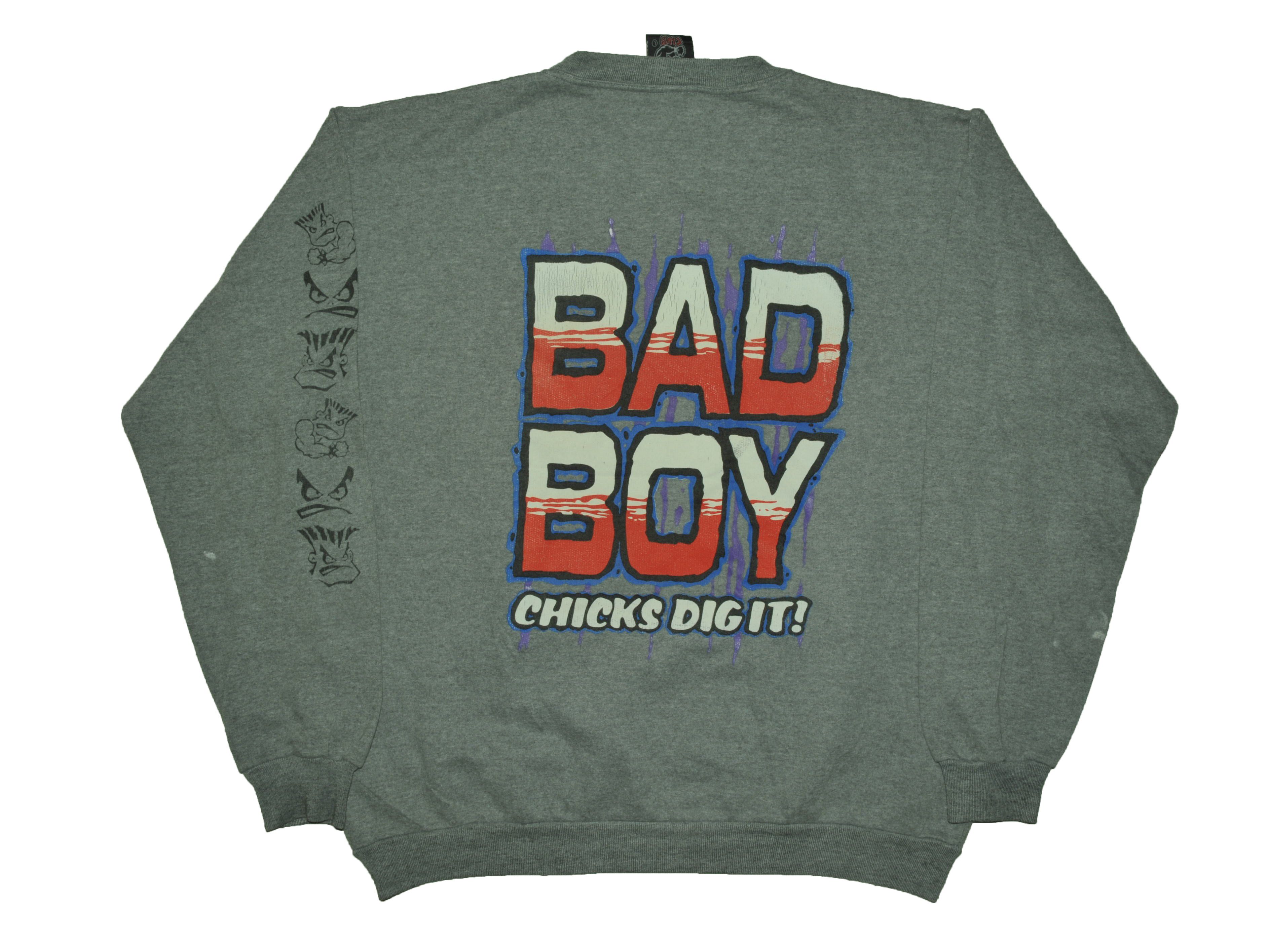Vintage Vintage 90s Bad Boys Club Chicks Dig It Sweatshirt Size US L / EU 52-54 / 3 - 2 Thumbnail