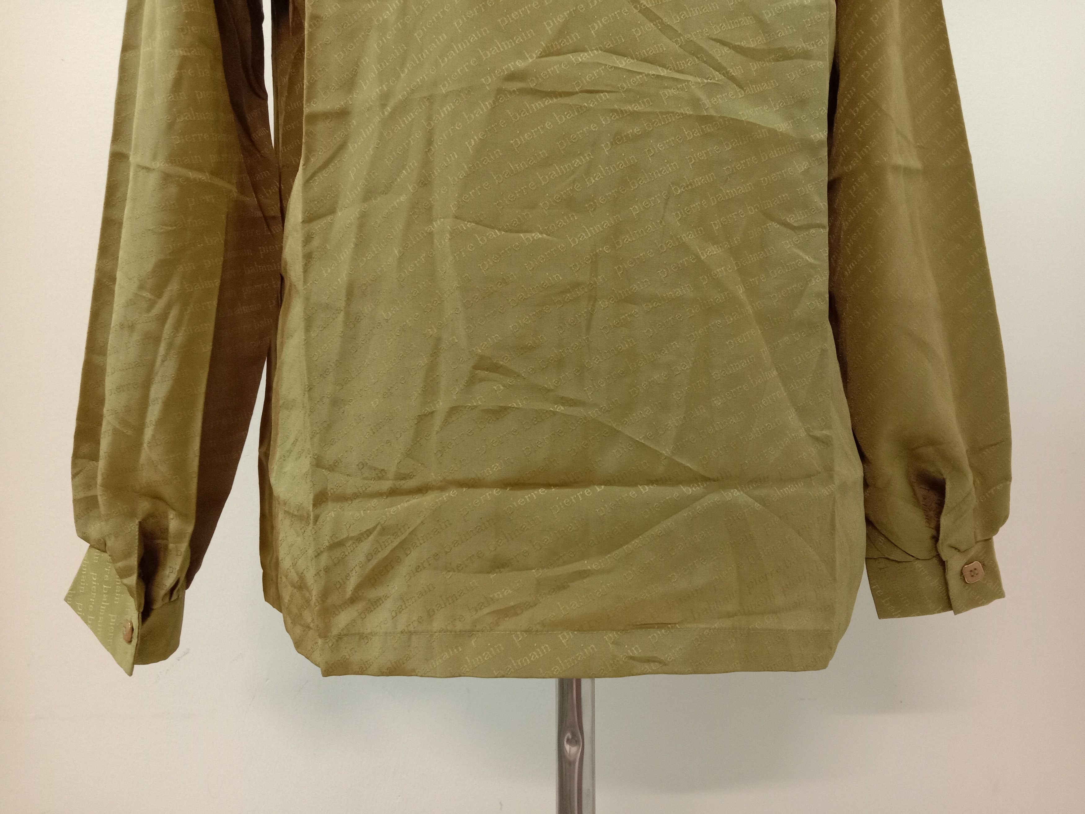 Pierre Balmain × Vintage RARE VINTAGE PIERRE BALMAIN BLOUSE SHIRT SPELLOUT ALL OVER Size M / US 6-8 / IT 42-44 - 8 Thumbnail