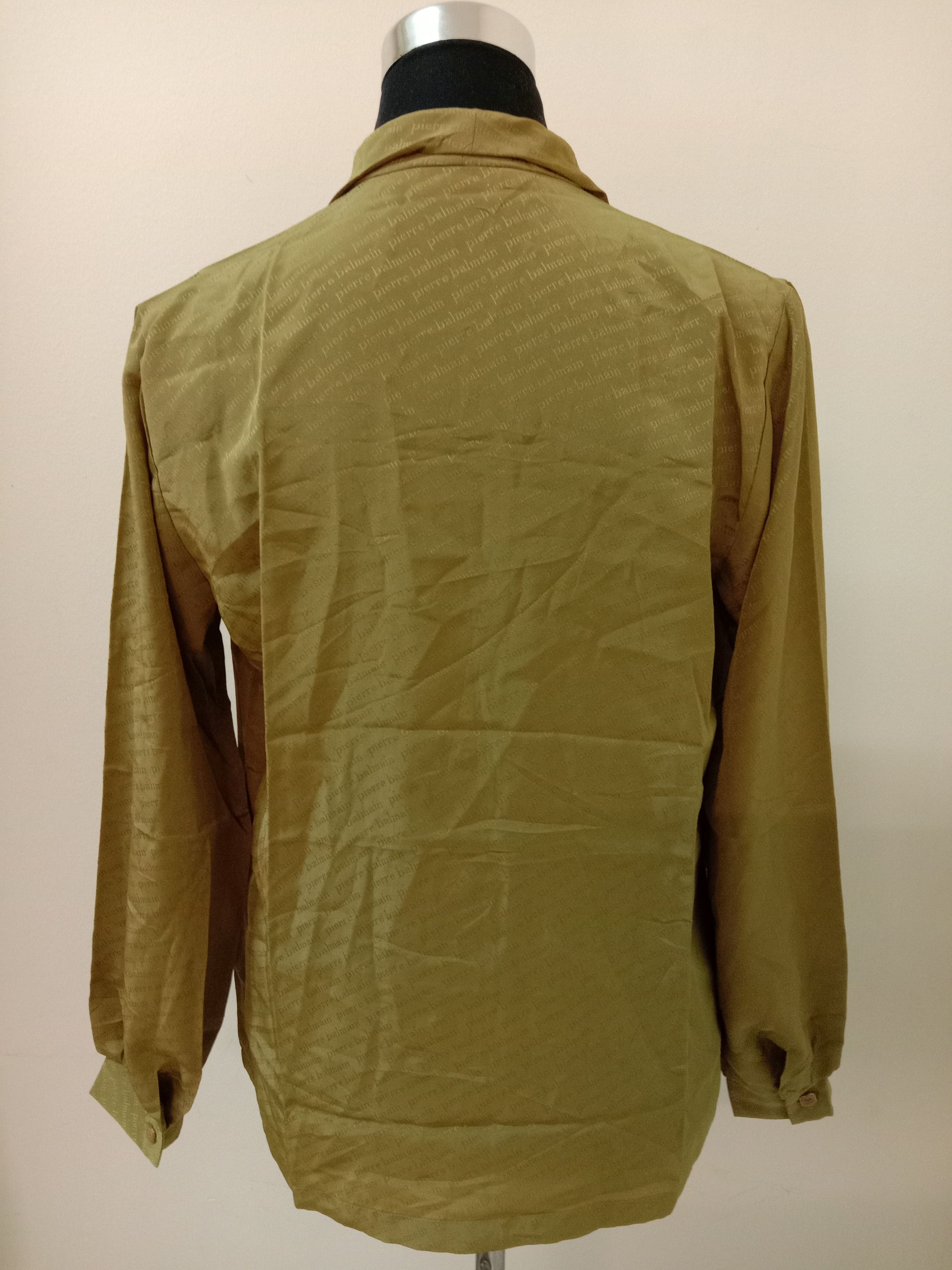 Pierre Balmain × Vintage RARE VINTAGE PIERRE BALMAIN BLOUSE SHIRT SPELLOUT ALL OVER Size M / US 6-8 / IT 42-44 - 11 Thumbnail