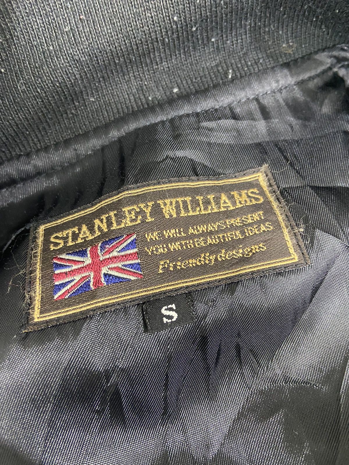 Vintage Stanley William Checkered Bomber Windbreaker Jacket