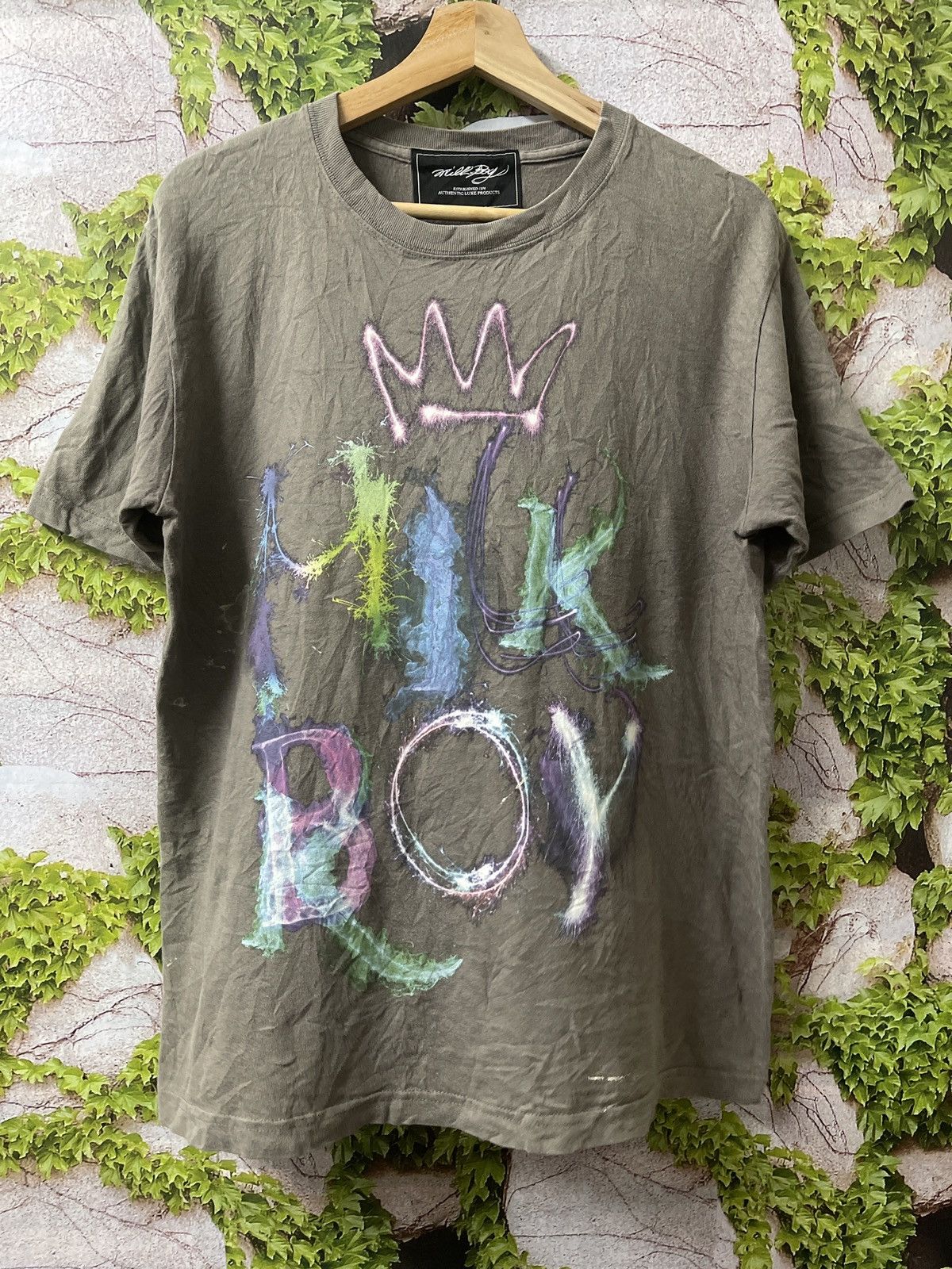 VINTAGE SPELLOUT MILKY BOY ART VERY RARE