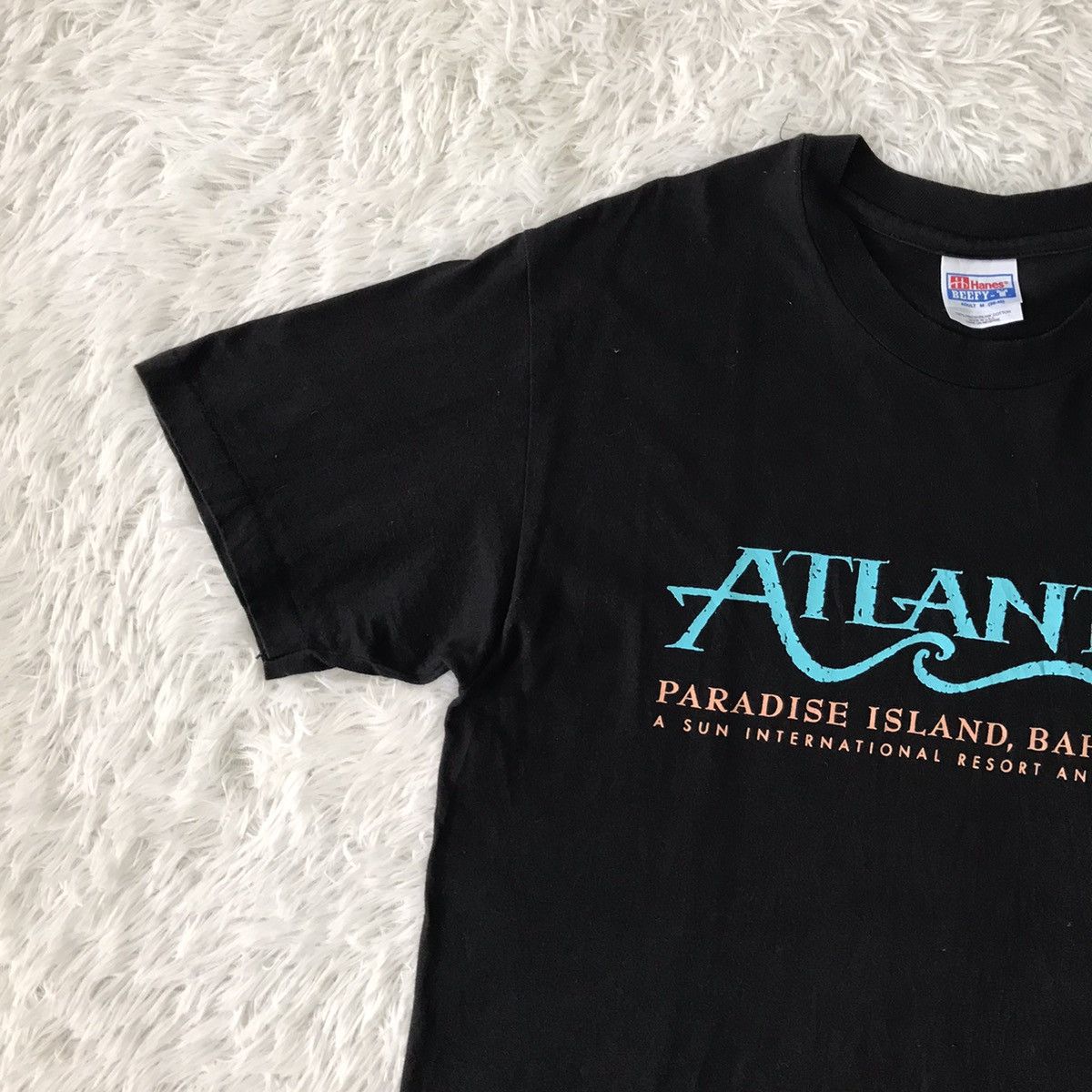 Hanes × Vintage 💥Steals💥Vtg 90s Atlantis Paradise Island Bahamas Tee Size US M / EU 48-50 / 2 - 6 Thumbnail
