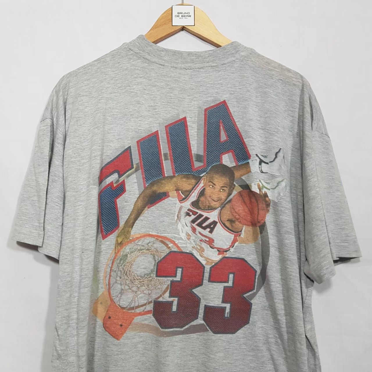Vintage 90's FILA Grant Hill 33 Shirt NBA