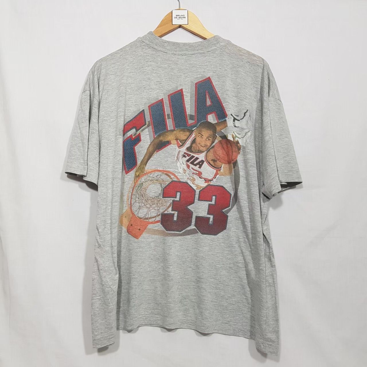Vintage 90's FILA Grant Hill 33 Shirt NBA