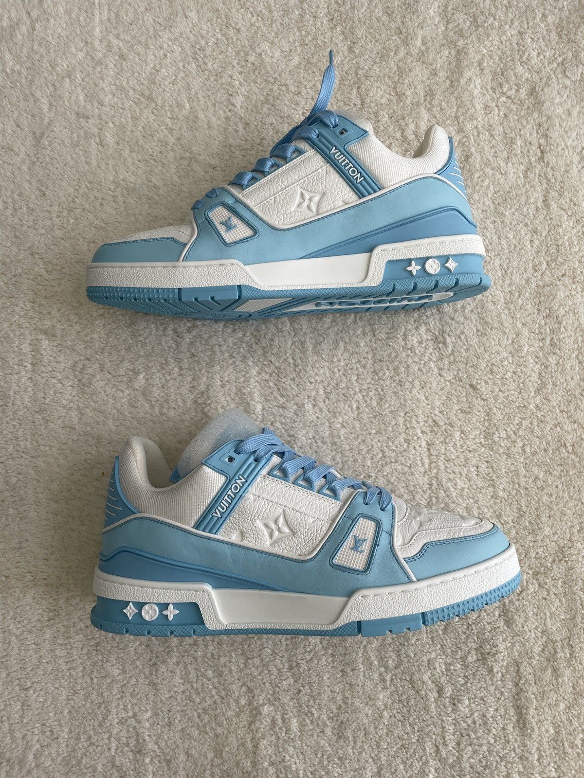 Louis Vuitton LV TRAINERS BLUE CIEL | Grailed