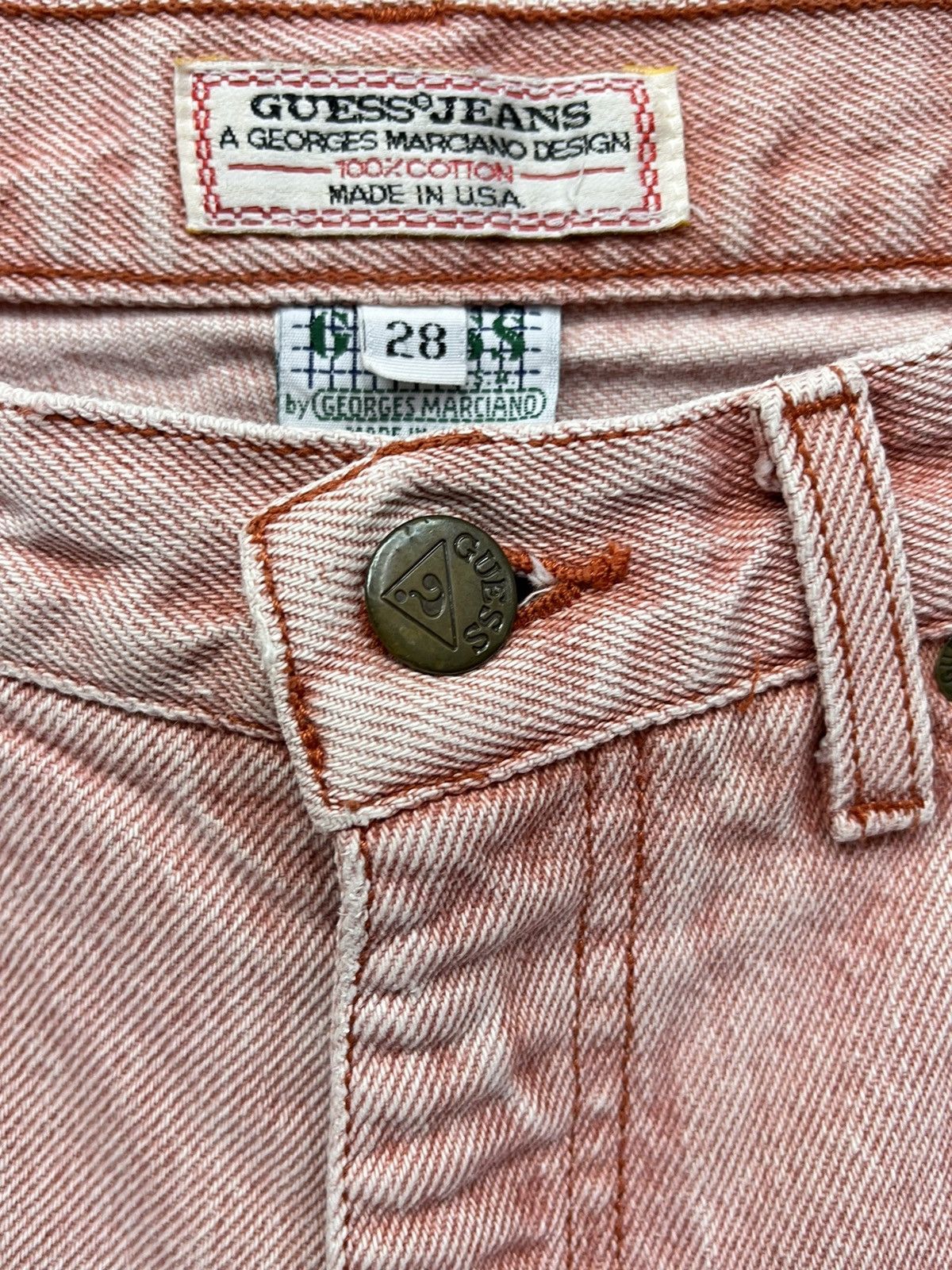 Georges Marciano 🔥VINTAGE GUESS By GEORGES MARCIANO High Waisted Shorts USA Size US 28 / EU 44 - 4 Thumbnail