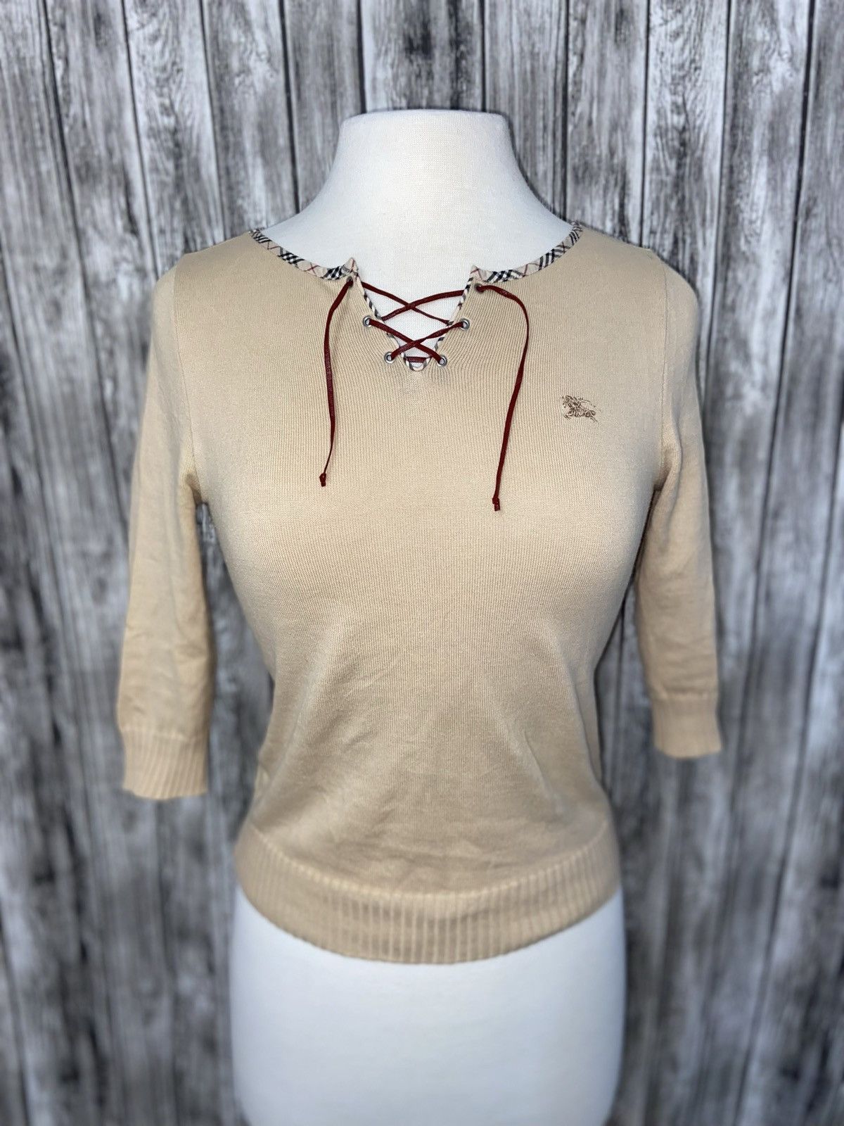 Burberry BURBERRY Blue Label Knitted Sweater Sz Asian M (US XS/S) Size US XS / EU 42 / 0 - 3 Thumbnail