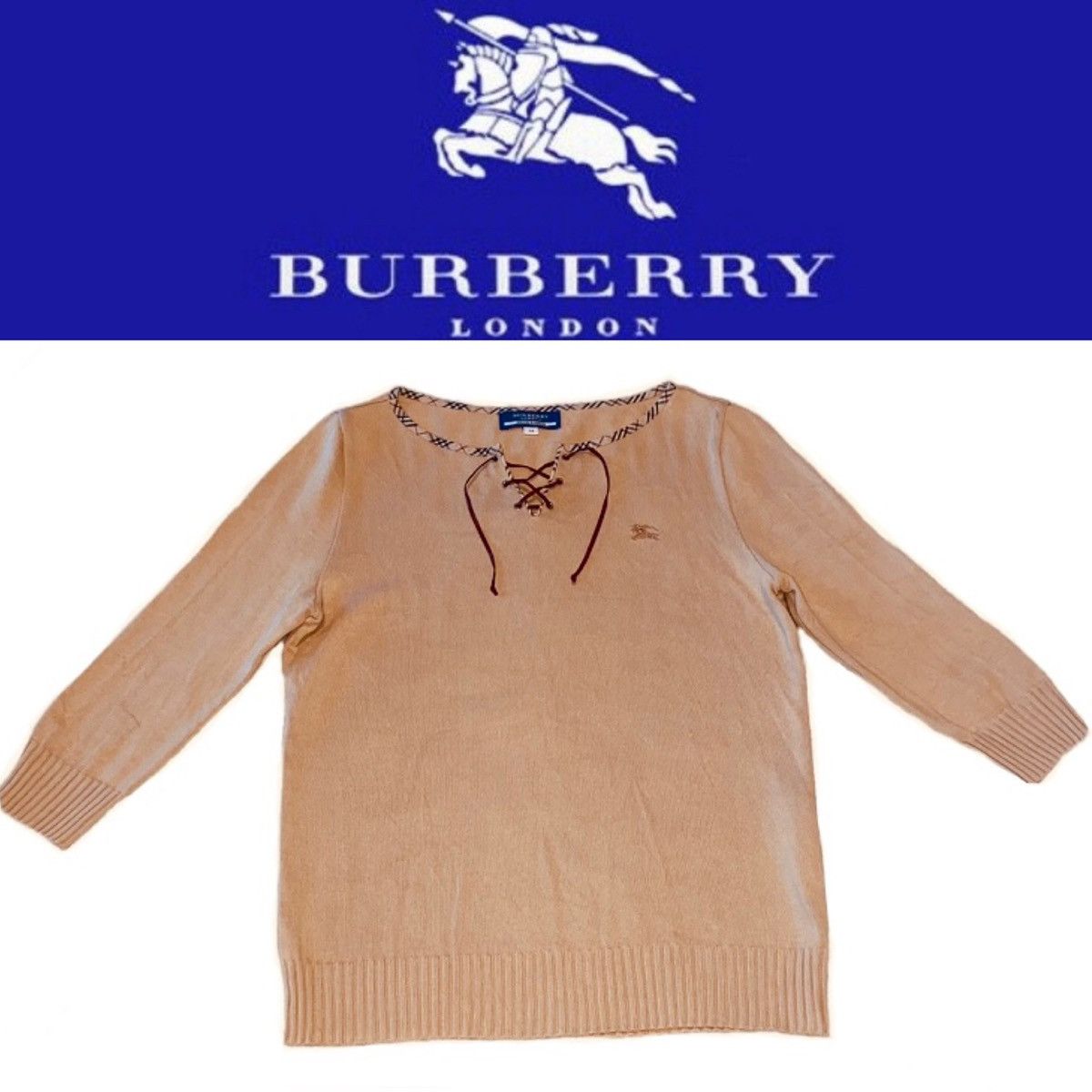 Burberry BURBERRY Blue Label Knitted Sweater Sz Asian M (US XS/S) Size US XS / EU 42 / 0 - 13 Thumbnail