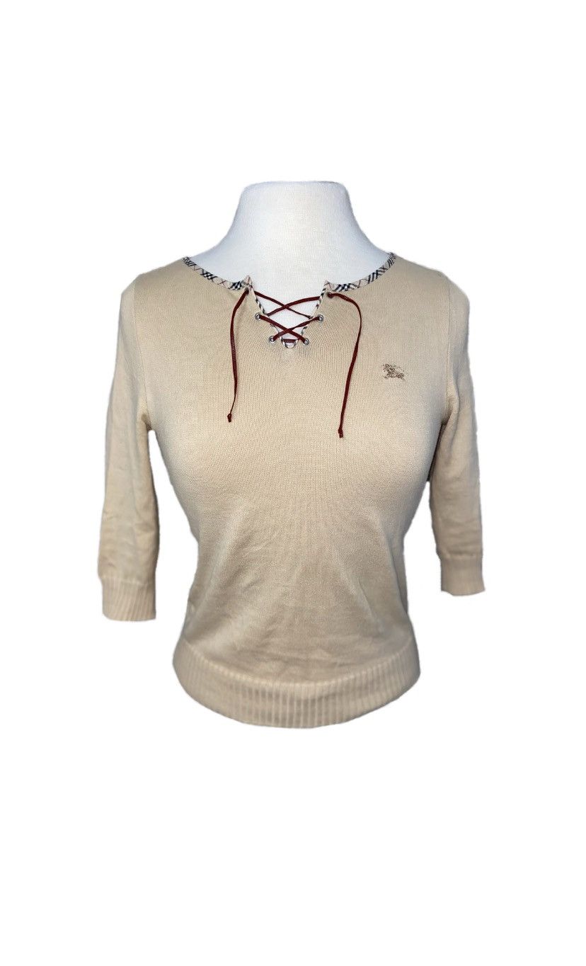 Burberry BURBERRY Blue Label Knitted Sweater Sz Asian M (US XS/S) Size US XS / EU 42 / 0 - 2 Thumbnail