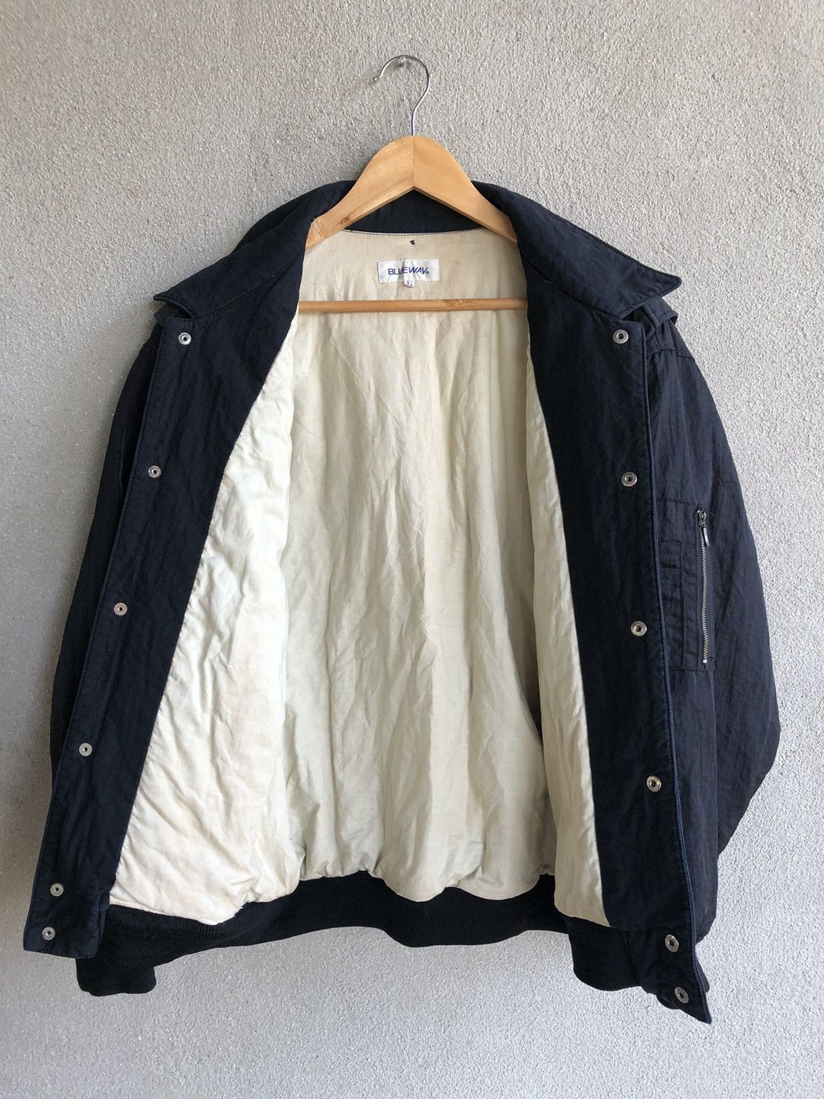 Japanese Brand Vintage BLUEWAY bomber jacket Size US L / EU 52-54 / 3 - 3 Thumbnail