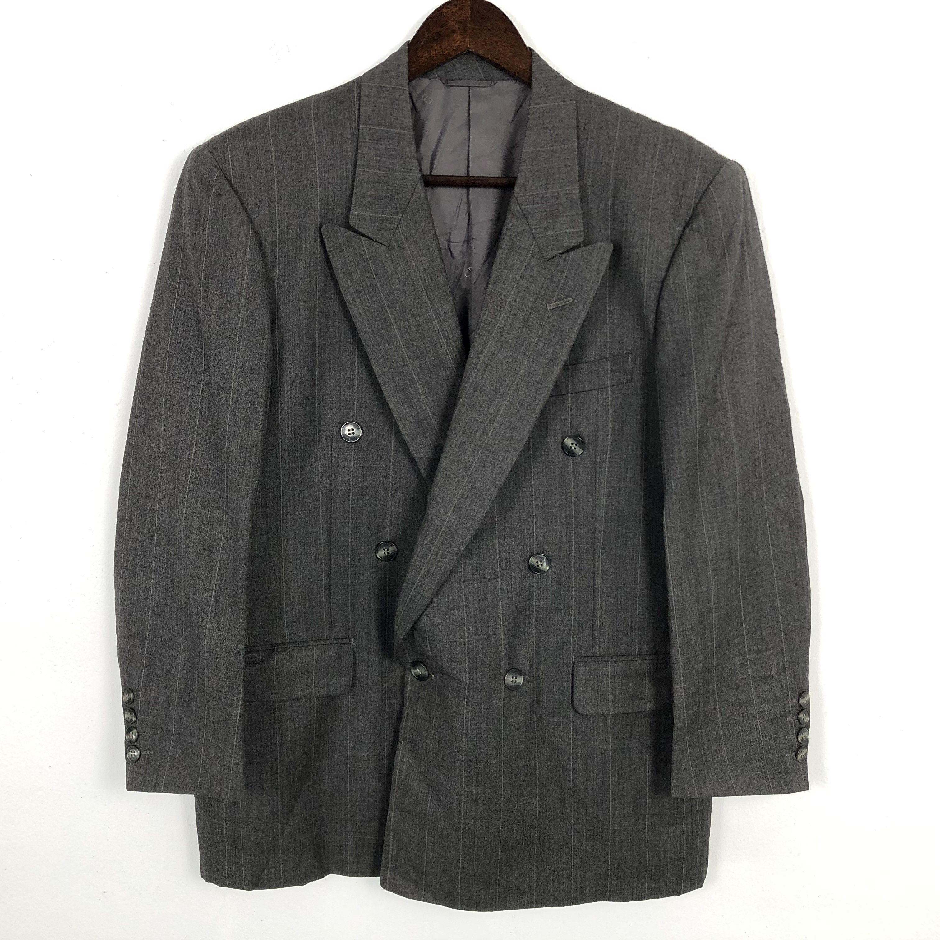 Christian Dior Monsieur Vintage Christian Dior Striped Blazer Coat Size US M / EU 48-50 / 2 - 1 Thumbnail