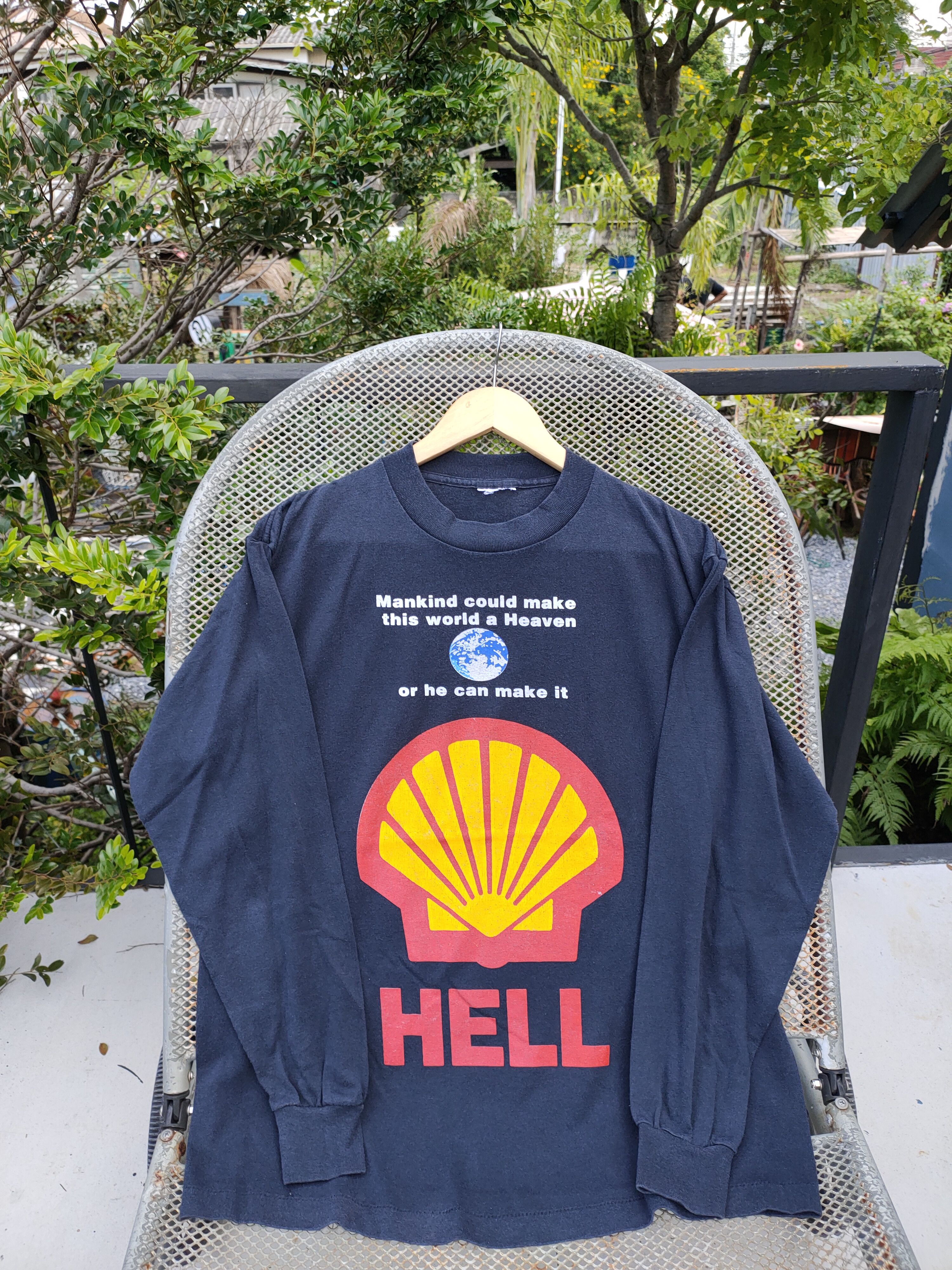 Streetwear Vintage Anarchic adjustment (Hell) Long sleeve shirt