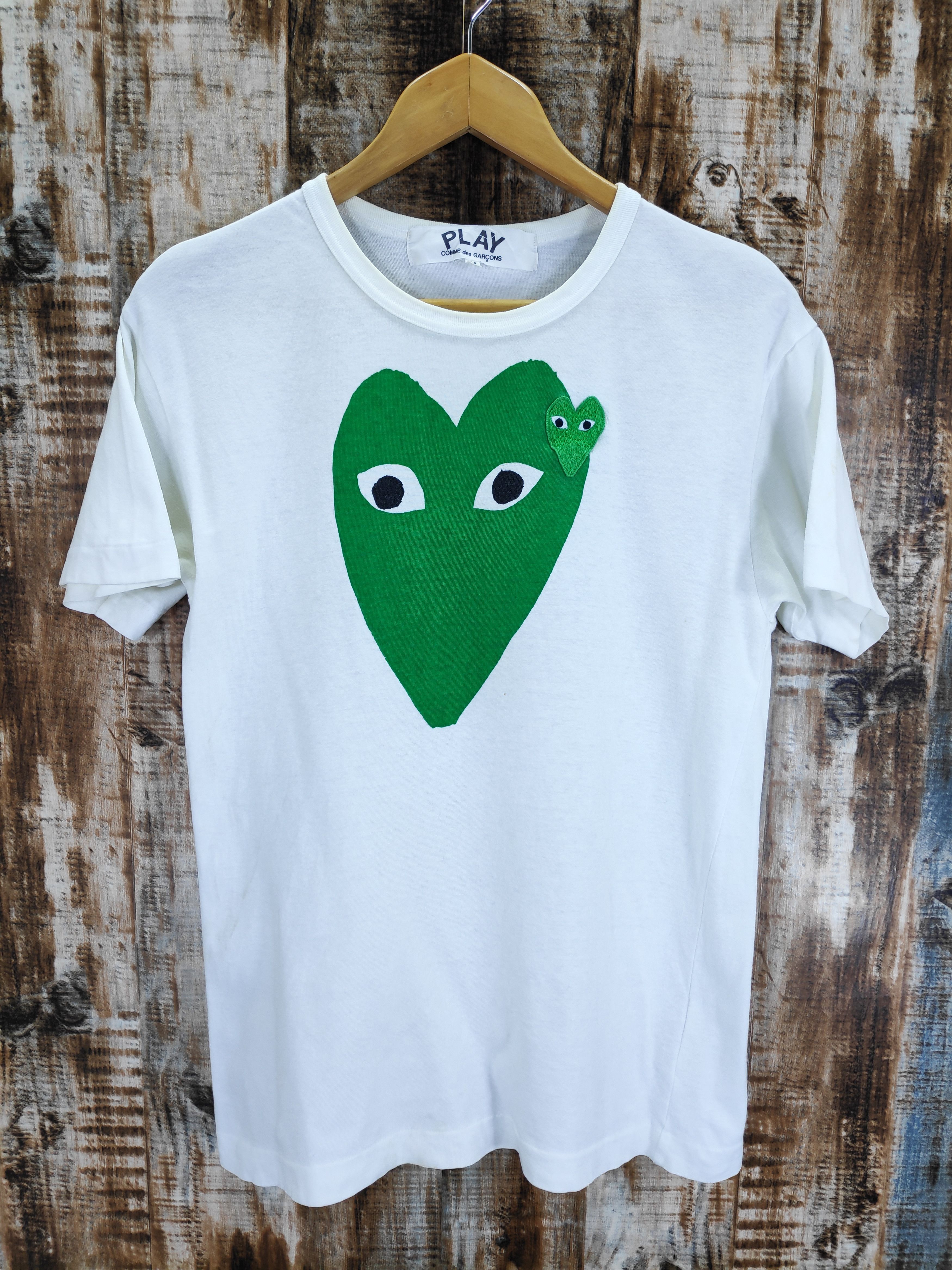 Tシャツ・カットソー COMME DES GARCONS Men T Shirts AXT288051 WHITE White Comme Des Garçons PLAY T-Shirt | ICETIME LUXE