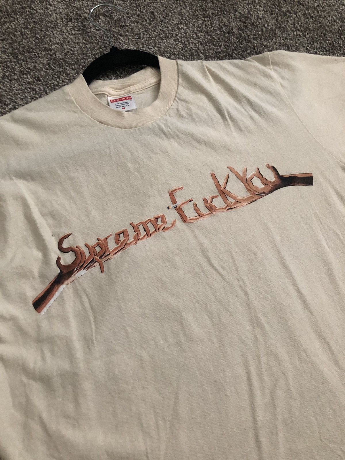 Supreme Supreme Fuck You Shirt (M) Size US M / EU 48-50 / 2 - 2 Thumbnail