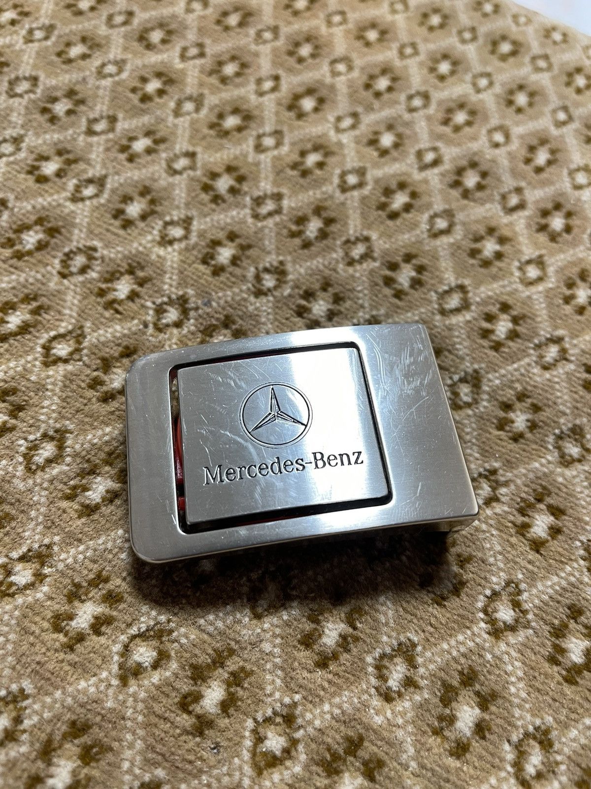 Vintage Mercedes Benz Logo Belt Buckle