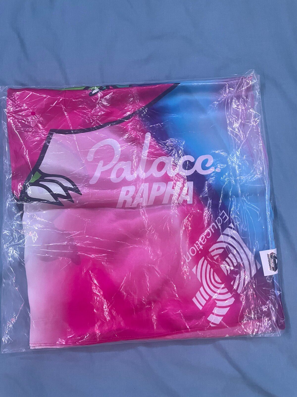 Palace Palace x EF Education First Satin Silk Scarf | Grailed