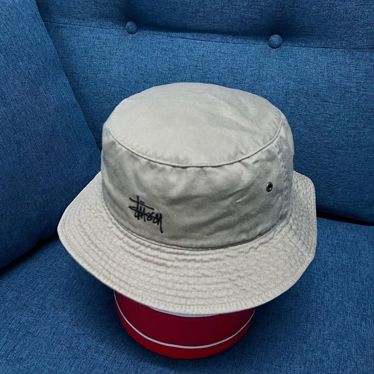 Stussy × Vintage Vintage Rare💥 Stussy Hat Embroidery Logo Size ONE SIZE - 1 Thumbnail