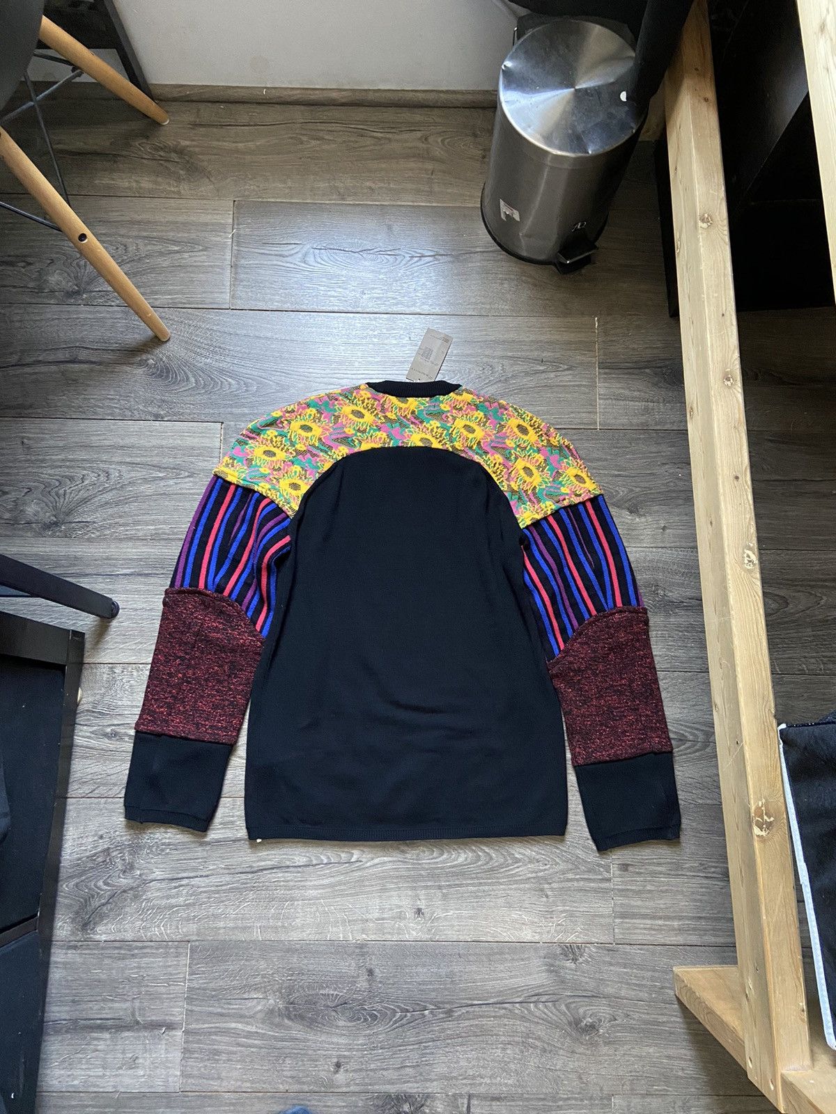 Comme des Garcons Homme Plus Comme des Garçons Homme Plus Colorblock Pattern Pullover Size US M / EU 48-50 / 2 - 3 Thumbnail