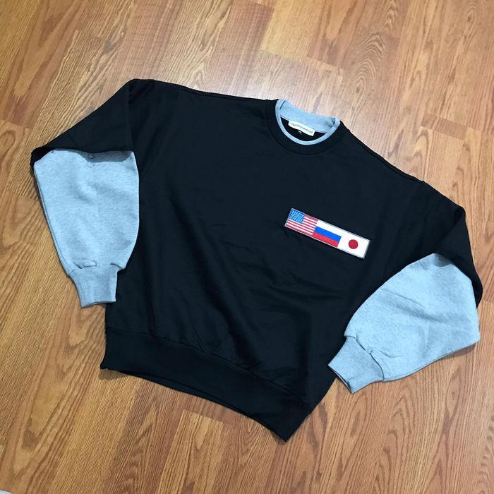 Gosha rubchinskiy double sleeve hot sale sweatshirt