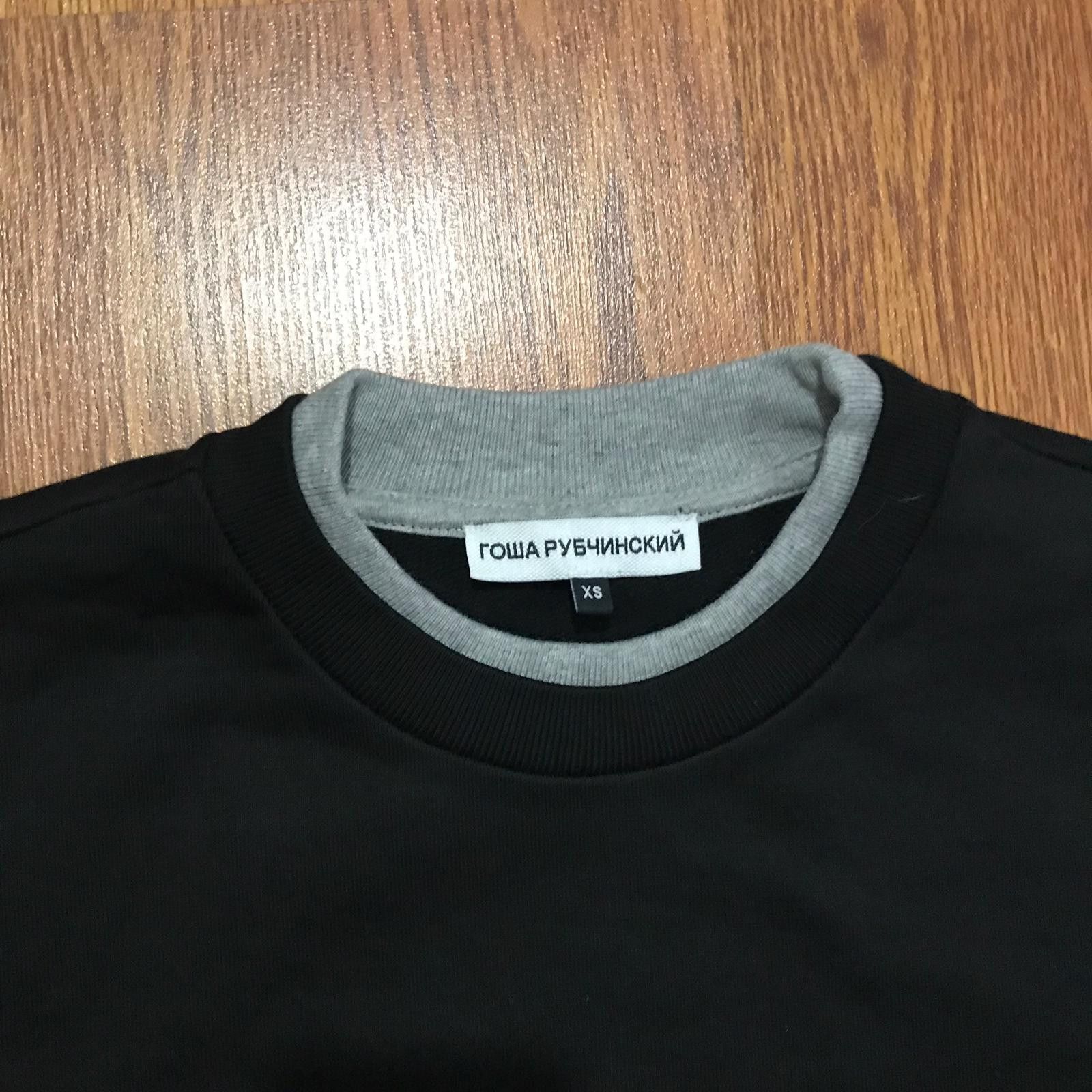 Gosha Rubchinskiy Gosha Rubchinskiy Double Sleeve Flag Patch Black Sweatshirt Size US XS / EU 42 / 0 - 3 Thumbnail