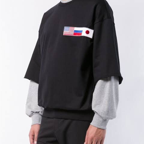 Gosha rubchinskiy double sleeve hot sale hoodie