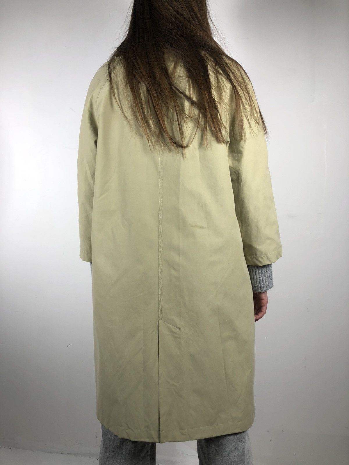 Burberry × Vintage Burberry Prorsum Wmns Novacheck Fur Neck Wool Trench Coat Size ONE SIZE - 11 Thumbnail