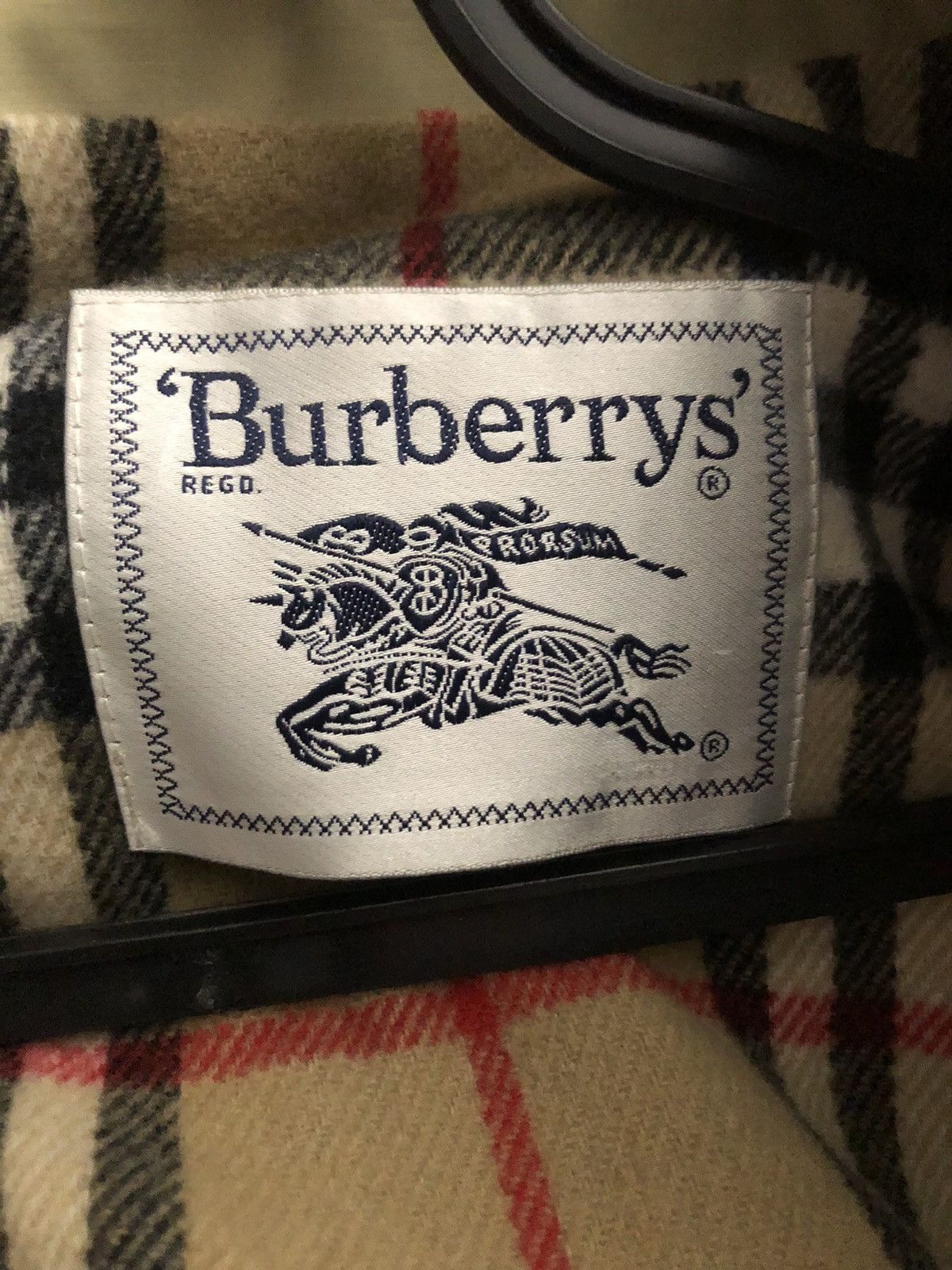 Burberry × Vintage Burberry Prorsum Wmns Novacheck Fur Neck Wool Trench Coat Size ONE SIZE - 13 Thumbnail