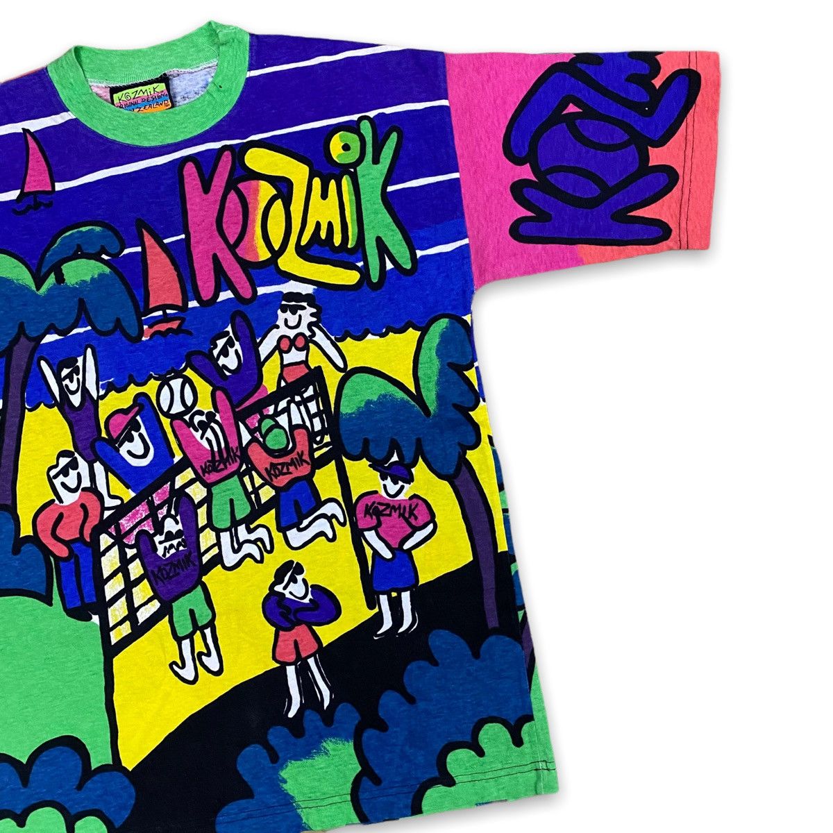 Vintage Vintage 1989 KOZMIK Original Design New Zealand Art Tee Size US M / EU 48-50 / 2 - 3 Thumbnail