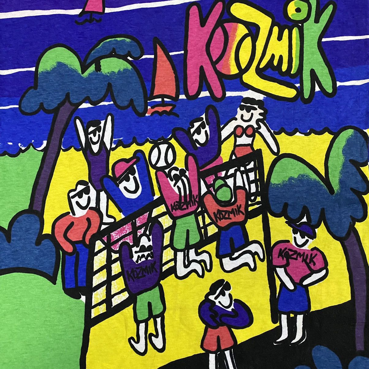 Vintage Vintage 1989 KOZMIK Original Design New Zealand Art Tee Size US M / EU 48-50 / 2 - 4 Thumbnail