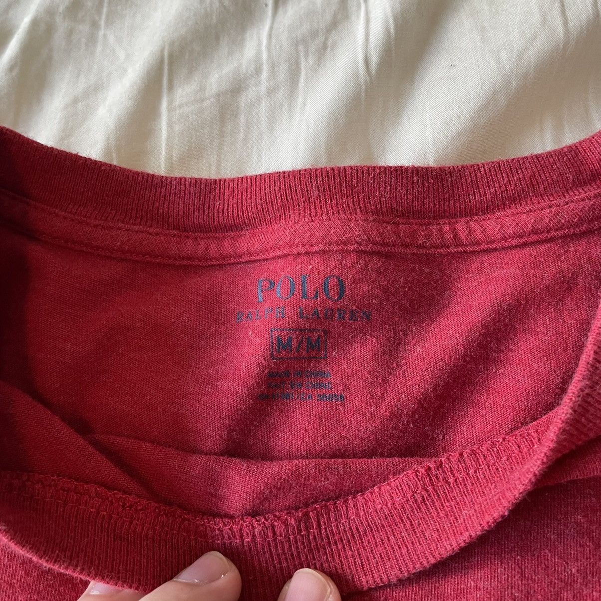 Polo Ralph Lauren Polo Ralph Lauren Embroidered Tee Red Size US M / EU 48-50 / 2 - 3 Thumbnail