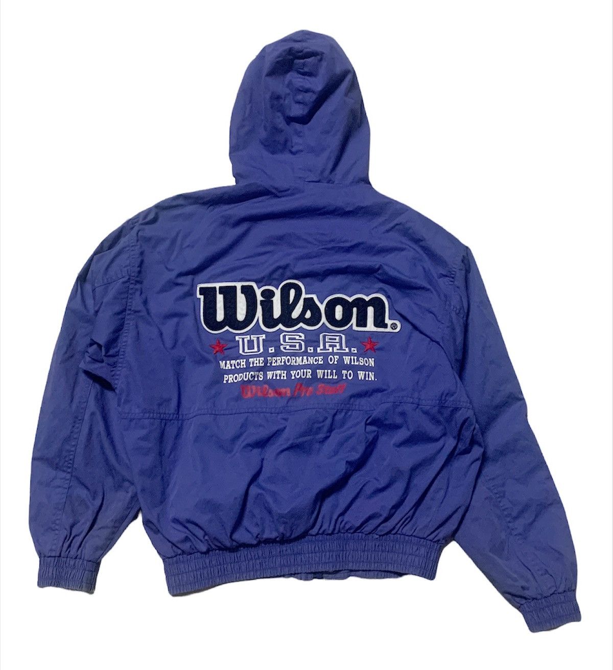 VINTAGE WILSON USA PRO SPORTS BIG LOGO HOODIE JACKET