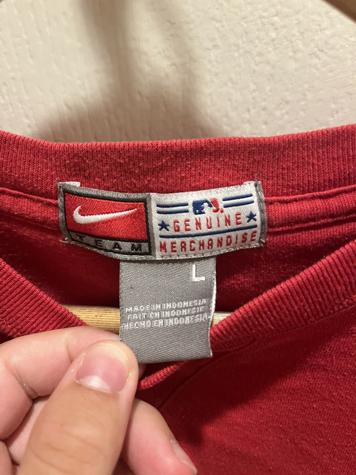 Nike × Vintage Vintage angels shirt Size US L / EU 52-54 / 3 - 4 Thumbnail